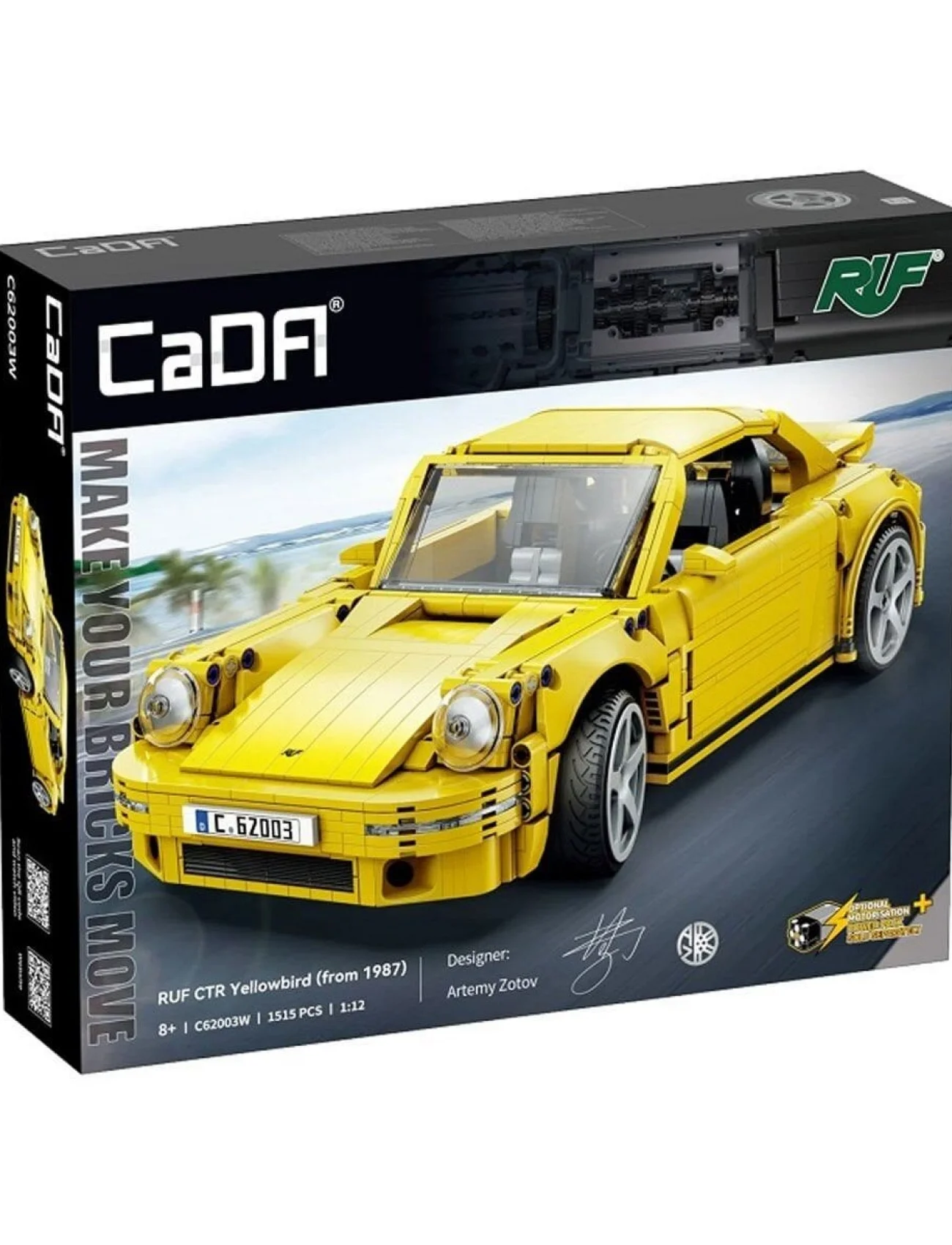 C62003W CADA RUF CTR Yellowbird Blok Seti 1515 Parça -Vagon life