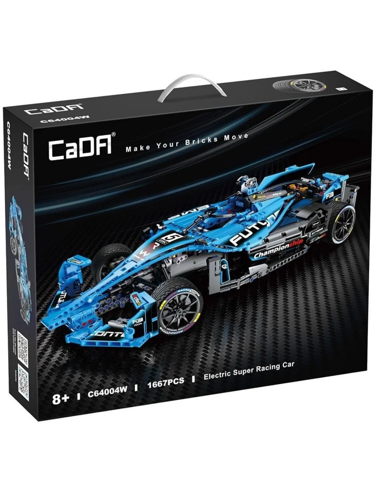 C64004W Cada Electric Racing Super Car Blok Seti 1667 Parça -Vagon life