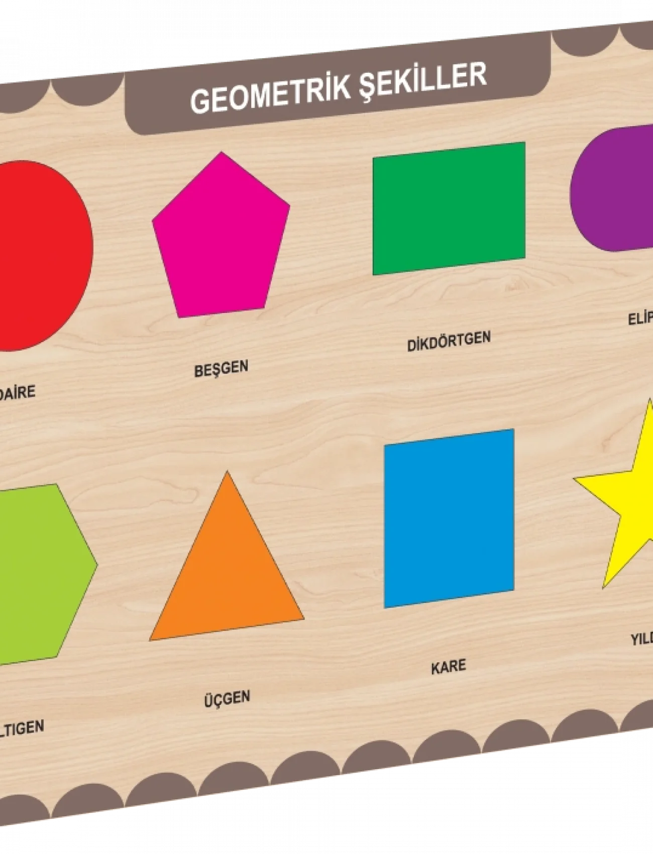 CAAHS-3204 CA GAMES AHŞAP GEOMETRİK ŞEKİLLER BUL-TAK