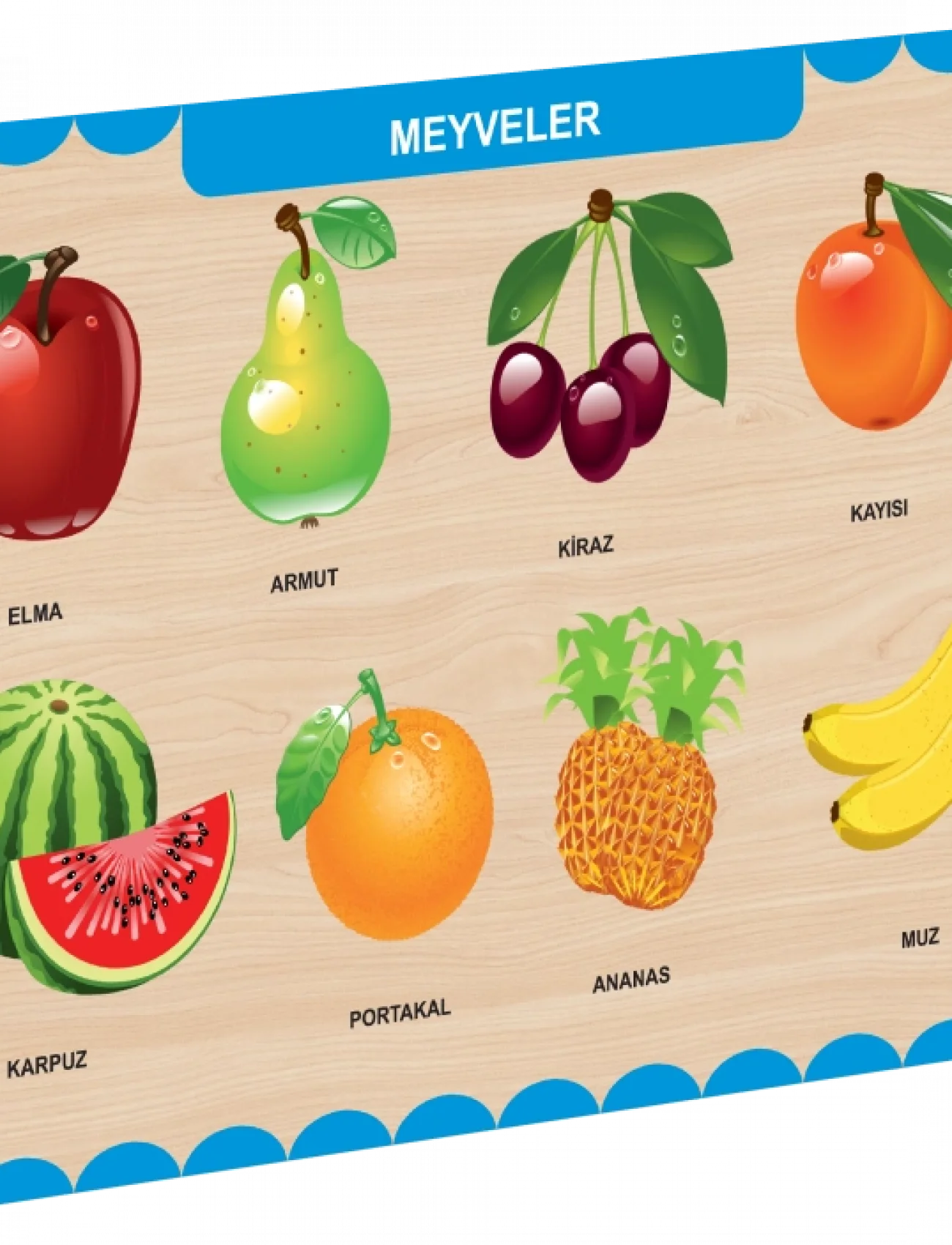 CAAHS-3206 CA GAMES AHŞAP MEYVELER BUL-TAK