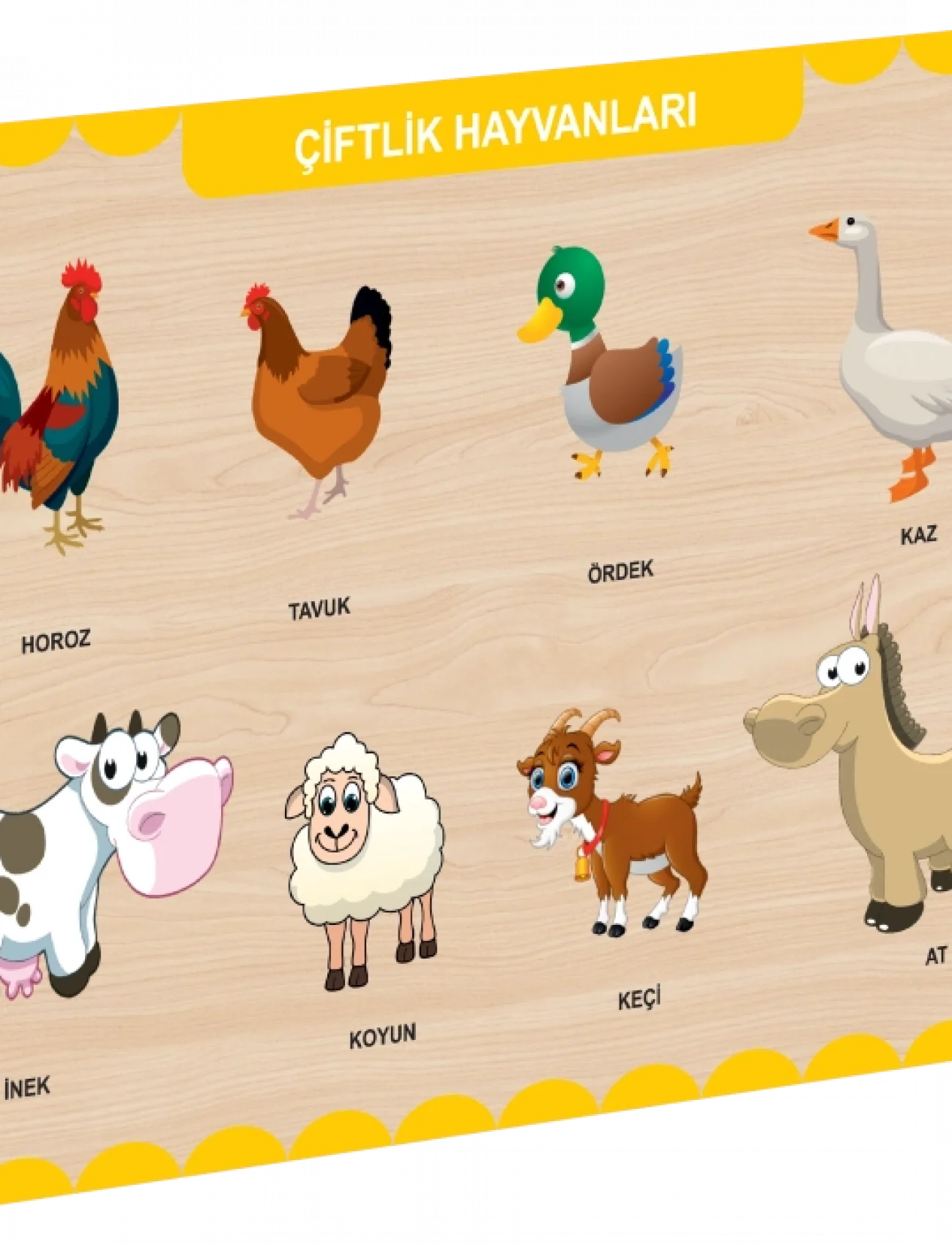 CAAHS-3211 CA GAMES AHŞAP ÇİFTLİK HAYVANLARI BUL-TAK