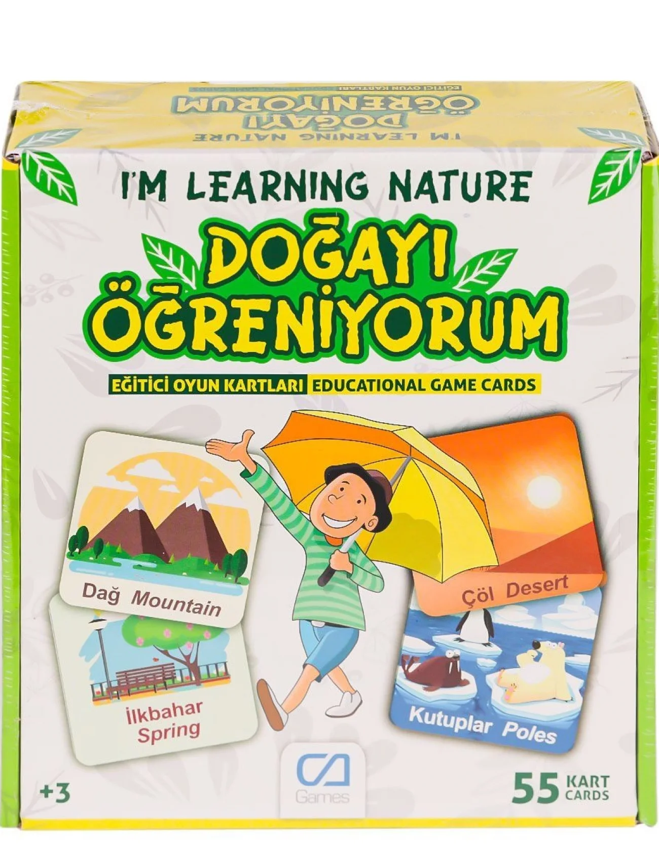 CAEGT-5053 Doğayı Öğreniyorum Eğitici Oyun Kartları -Ca Games