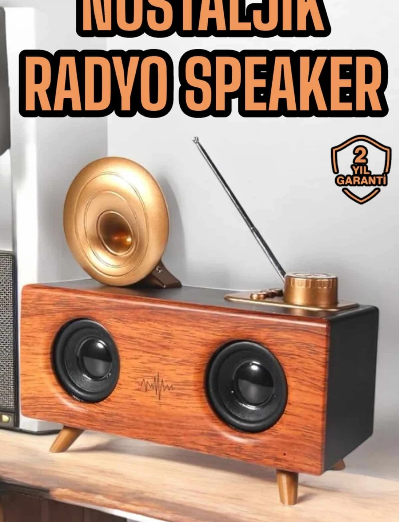 Çalar Radyo Müzik Kutusu Nostaljik Hoparlör Speaker