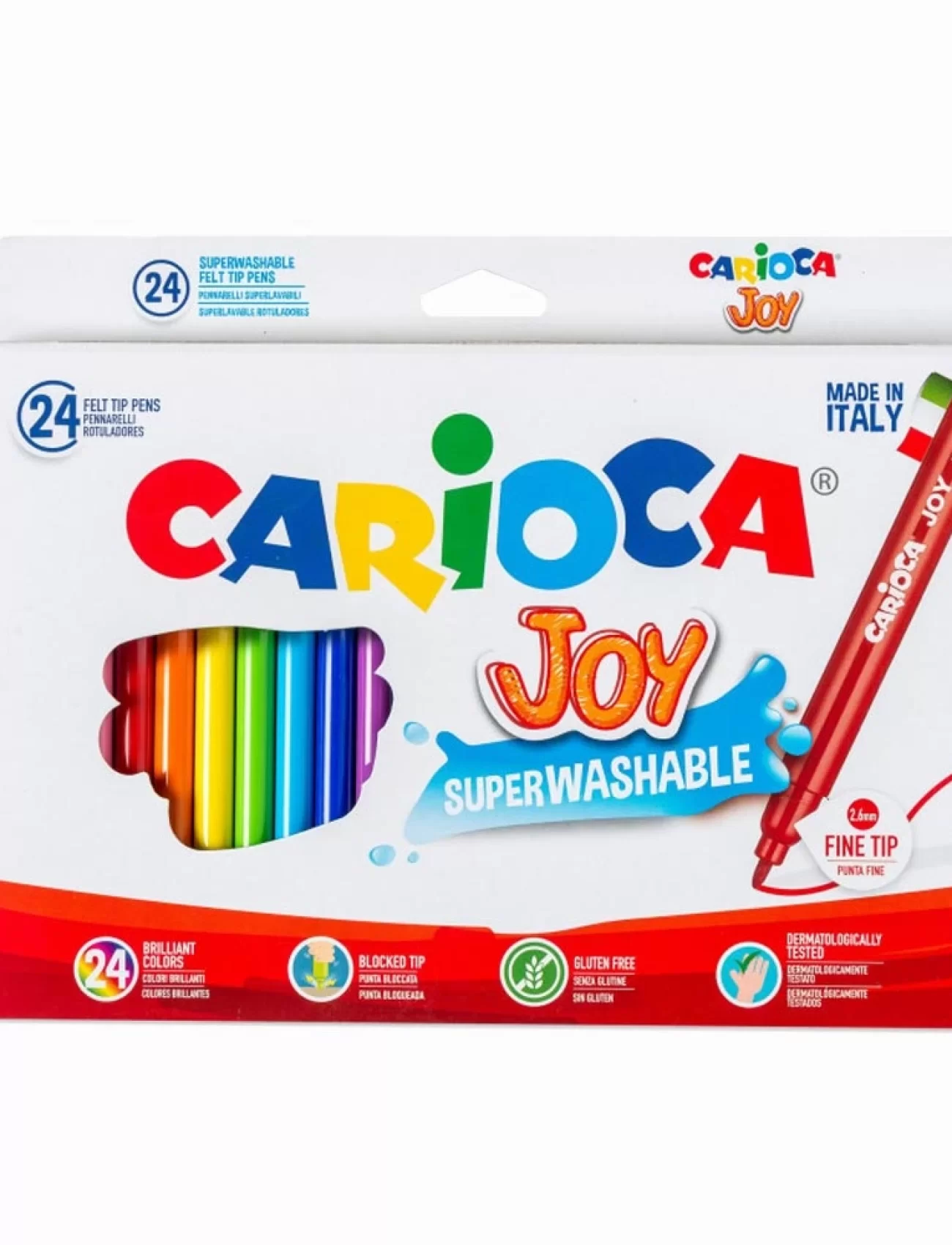 Carioca Joy Süper Yıkanabilir Keçeli Boya Kalemi 24Lü