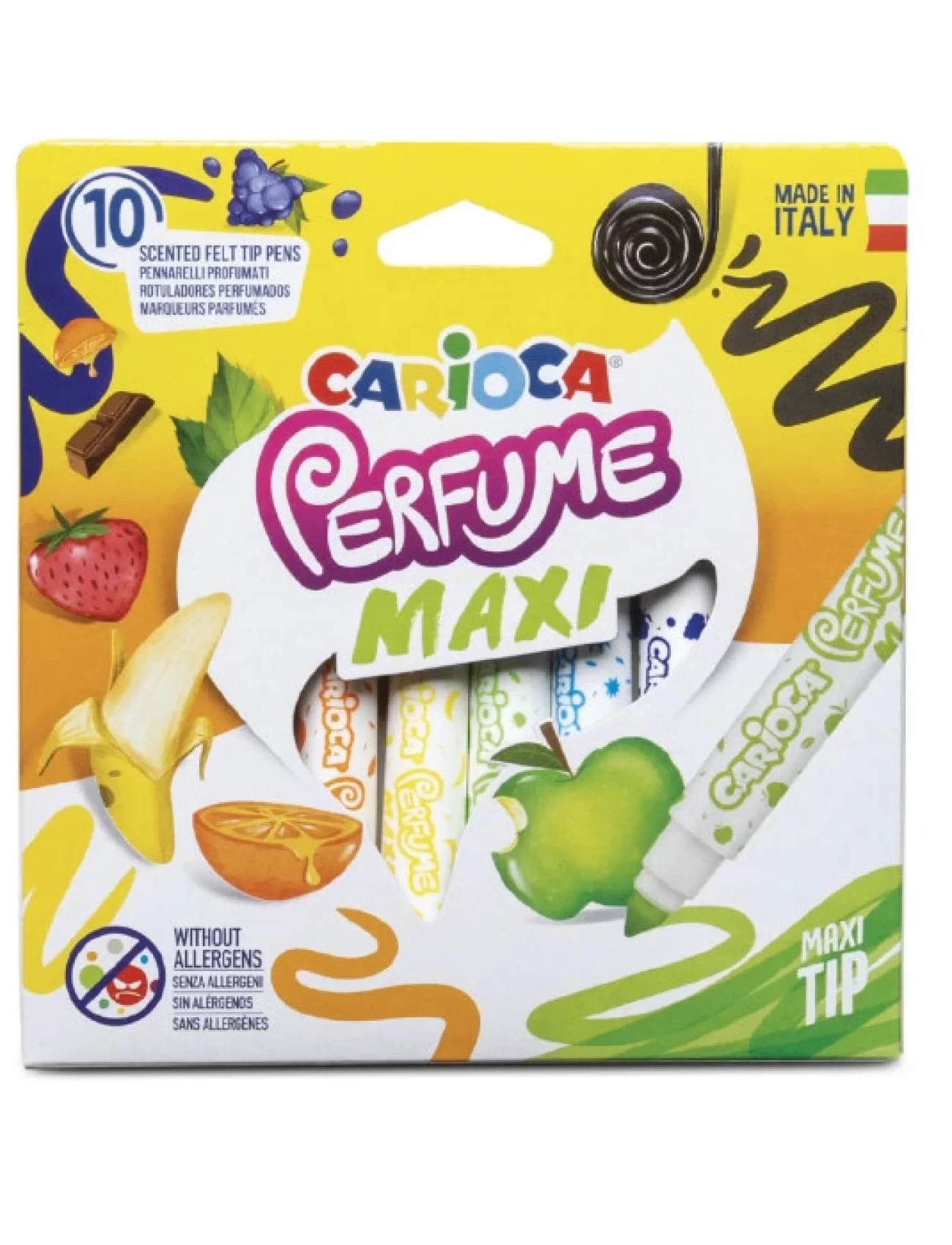 Carioca Kokulu Jumbo Keçeli Boya Kalemi 10Lu