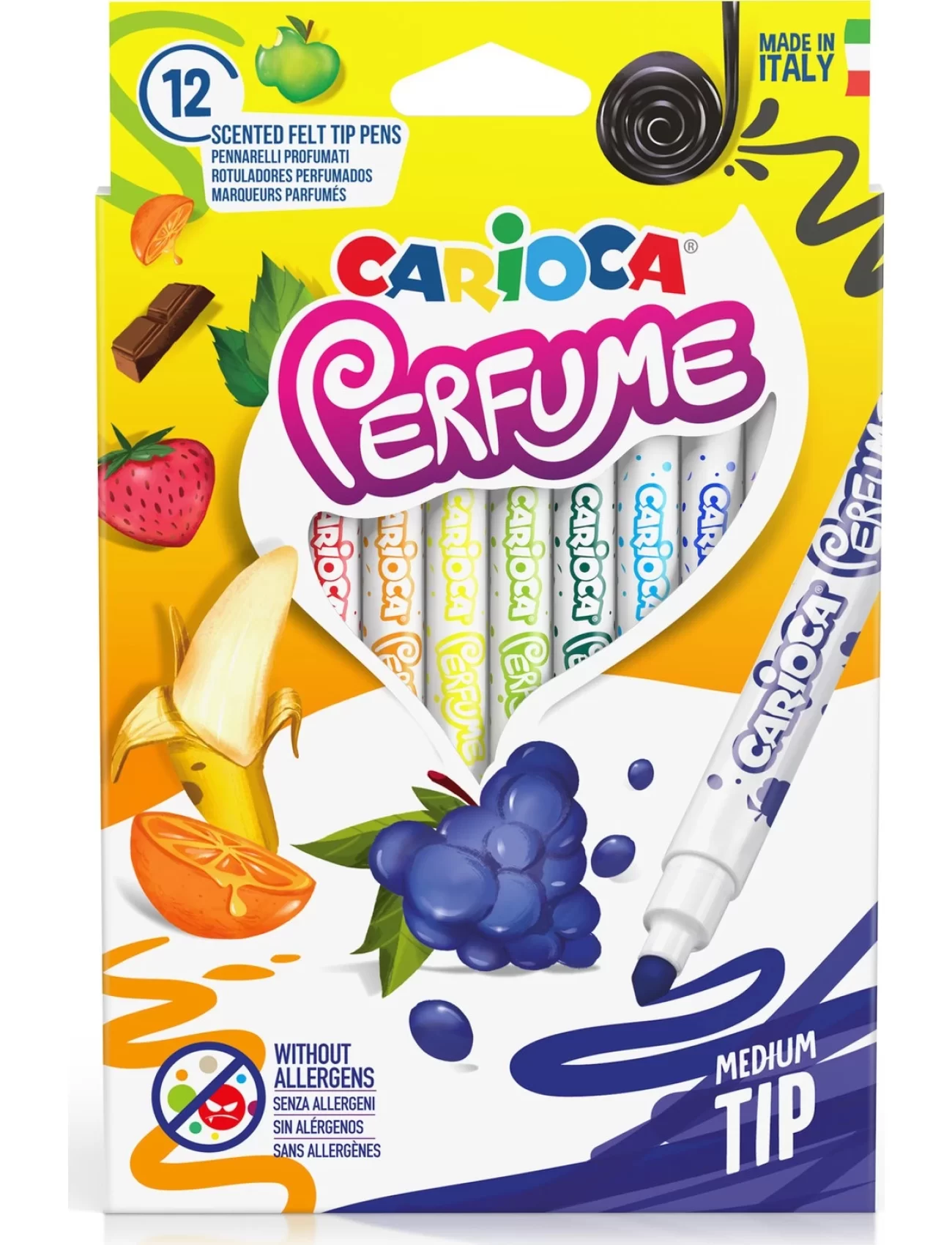 Carioca Kokulu Keçeli Boya Kalemi 12Li