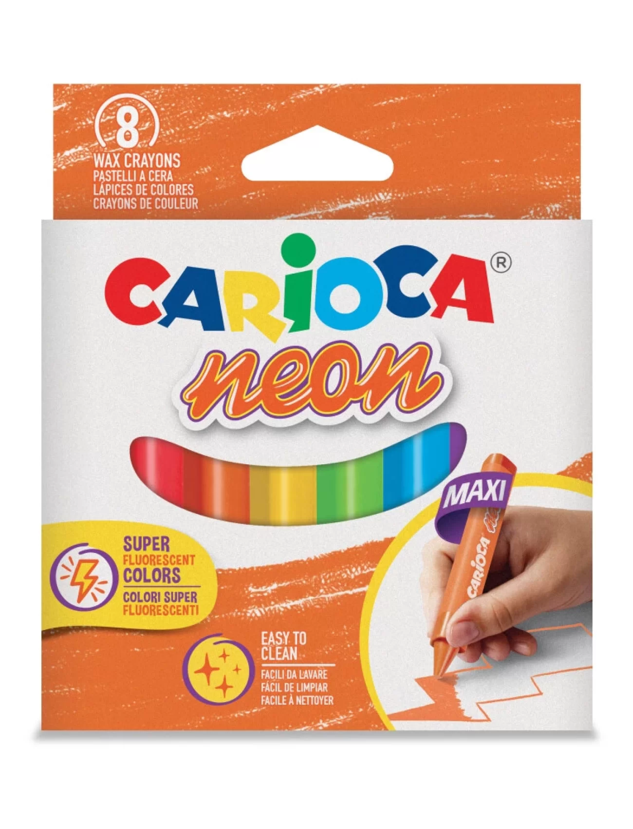 Carioca Pastel Boya Kalemi Fosforlu 8Li