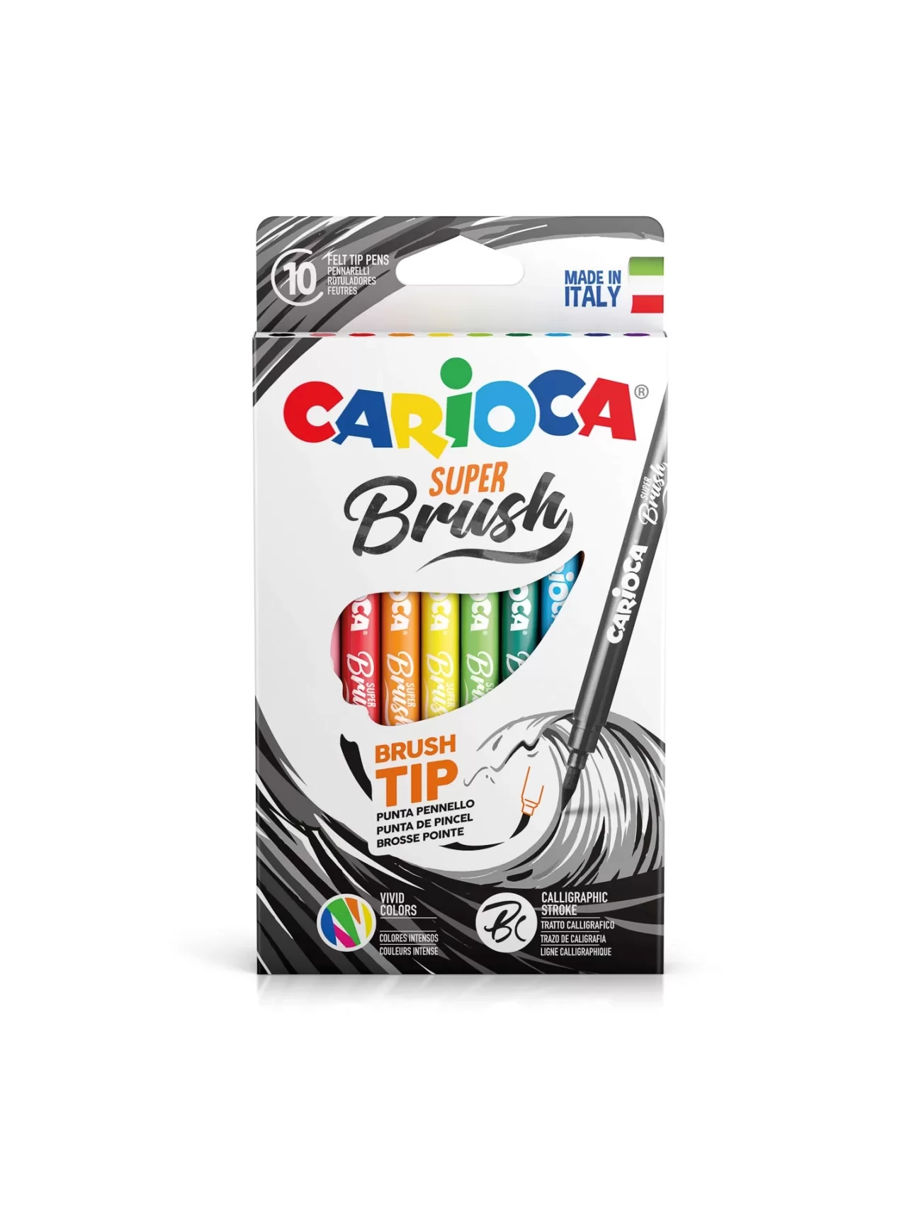 Carioca Süper Brush Keçeli Boya Kalemi 10lu