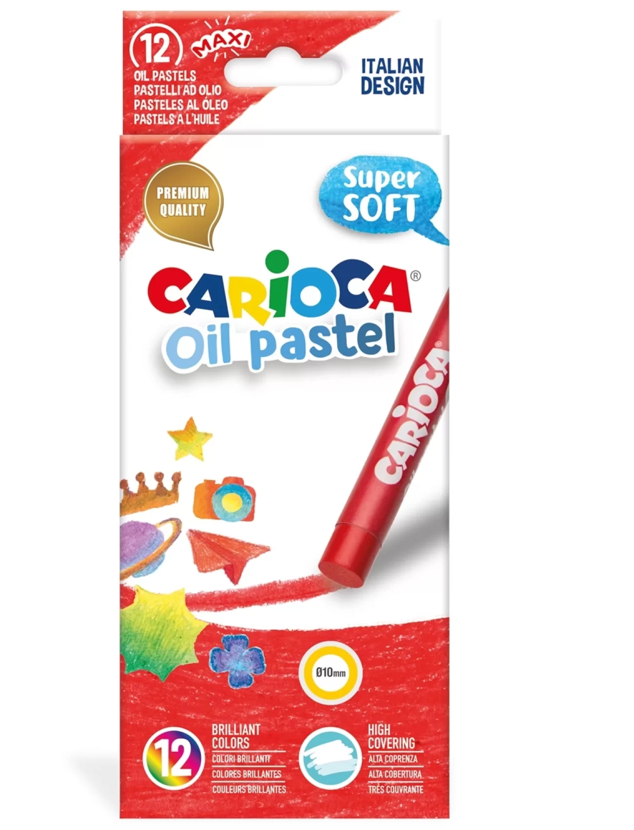 Carioca Yağlı Pastel Boya Kalemi 12Li
