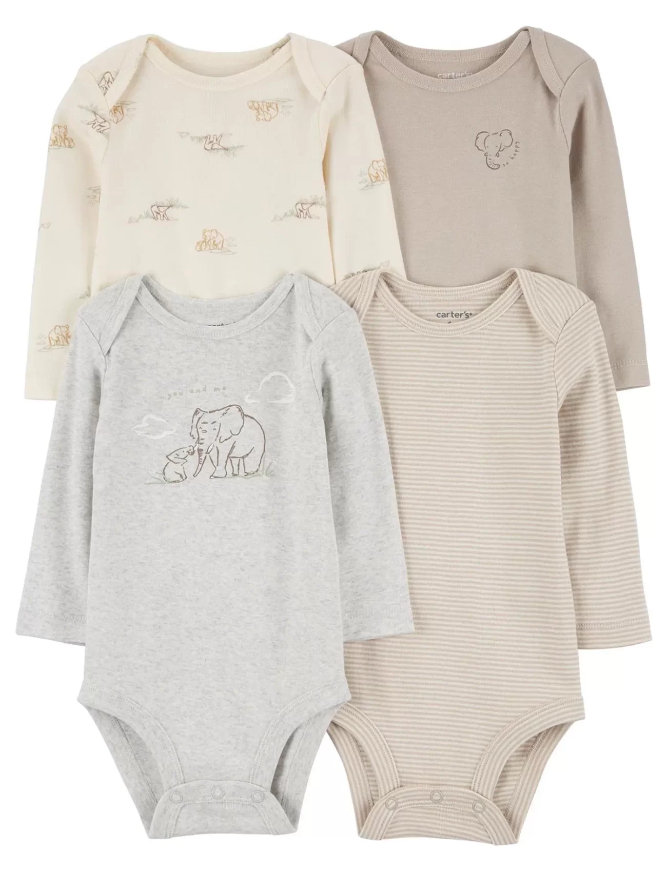 Carters Bebek Uzun Kollu Body Set 4lü Paket 1R700710 Renkli