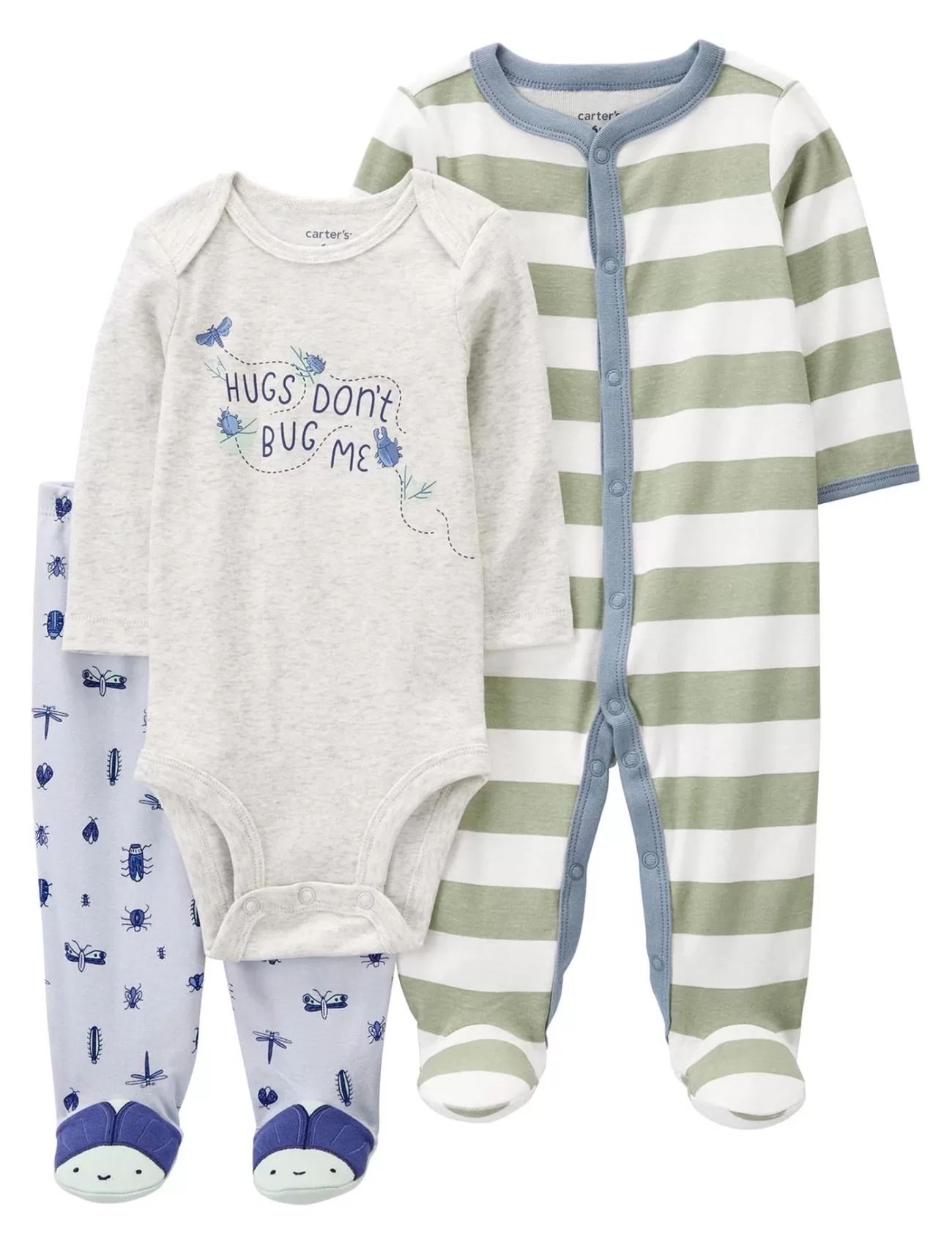 Carters Layette Erkek Bebek Tulumlu Set 1P570310 Karışık Renkli