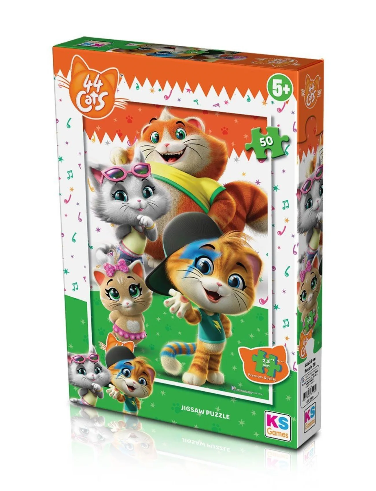 CAT 709 44 Kedi Puzzle 50 Parça - Ks Puzzle