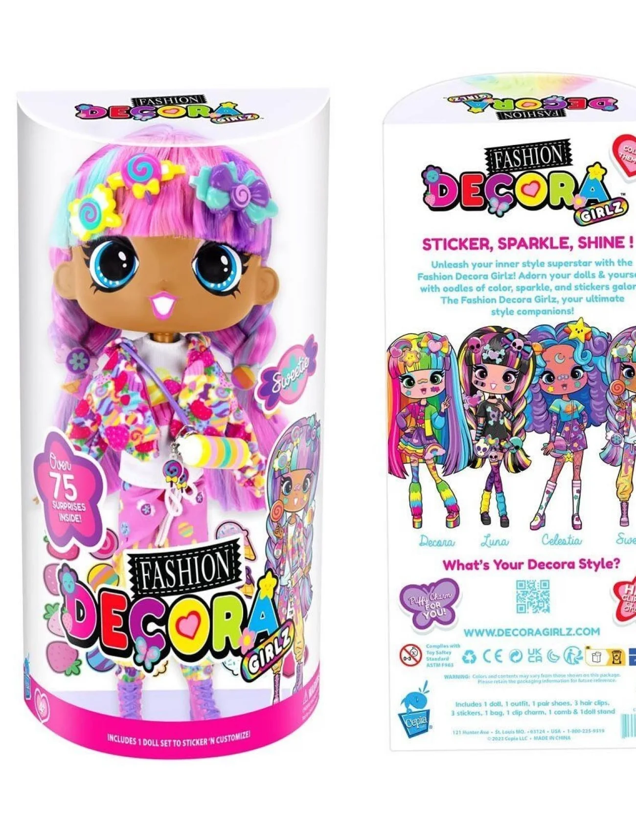 CEP D1001 Decora Girlz 28 cm Büyük Moda Bebek - Asorti