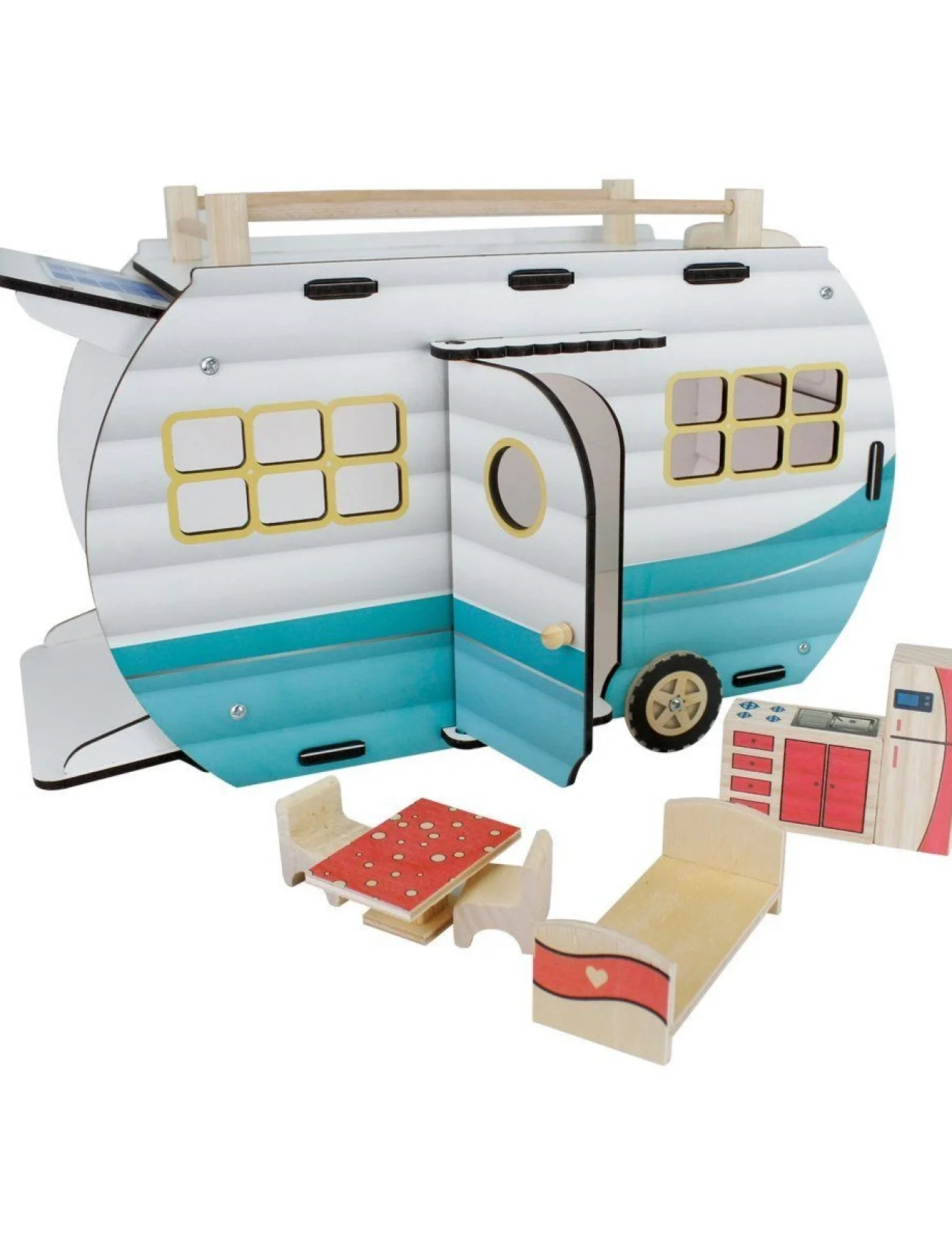 ÇG95 Ahşap Karavan Turkuaz -Okutan