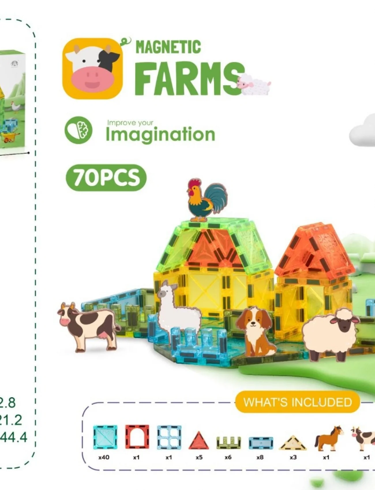 CH1506 5.5CM Magnetic Blok 70 PCS