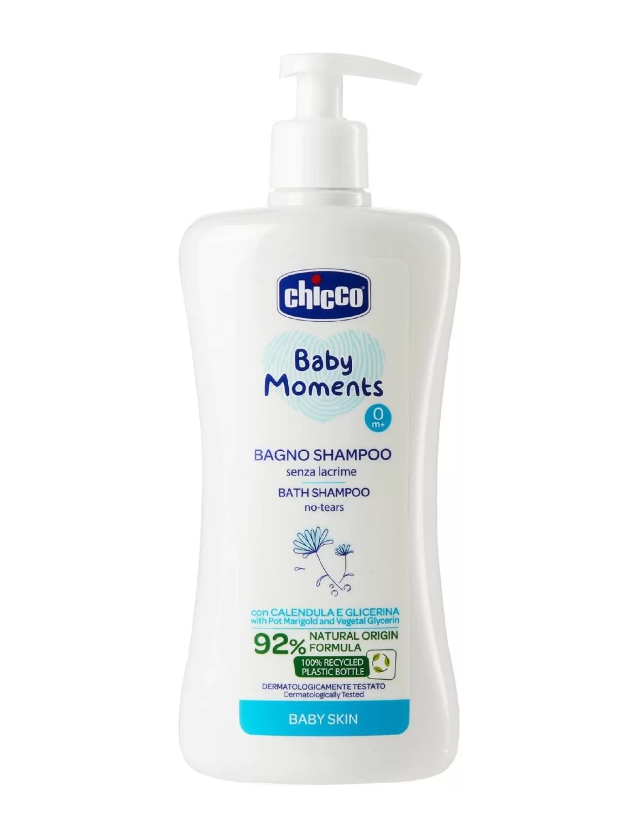 Chicco Baby Moments Doğal Göz Yakmayan Saç ve Vücut Şampuanı 500ml