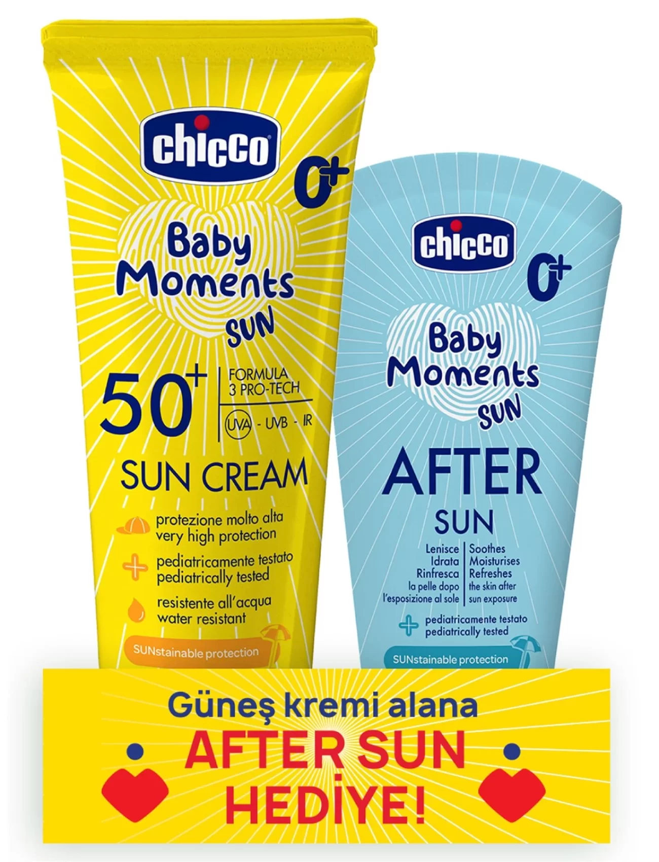 Chicco Baby Moments Sun Güneş Sprey Spf 50+ 150 ml + After Sun Hediye