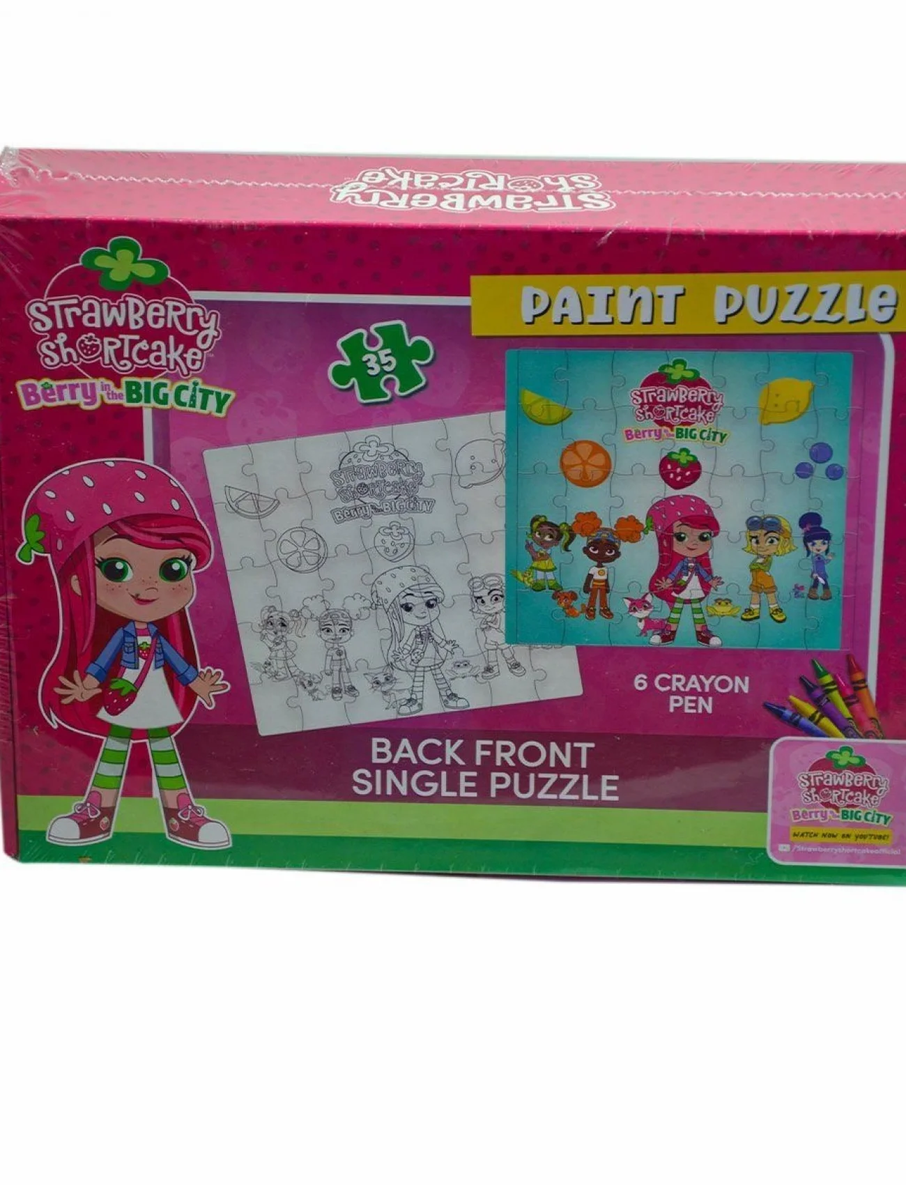 CK7880 Çilek Kız  Boyamalı  Puzzle -Utku