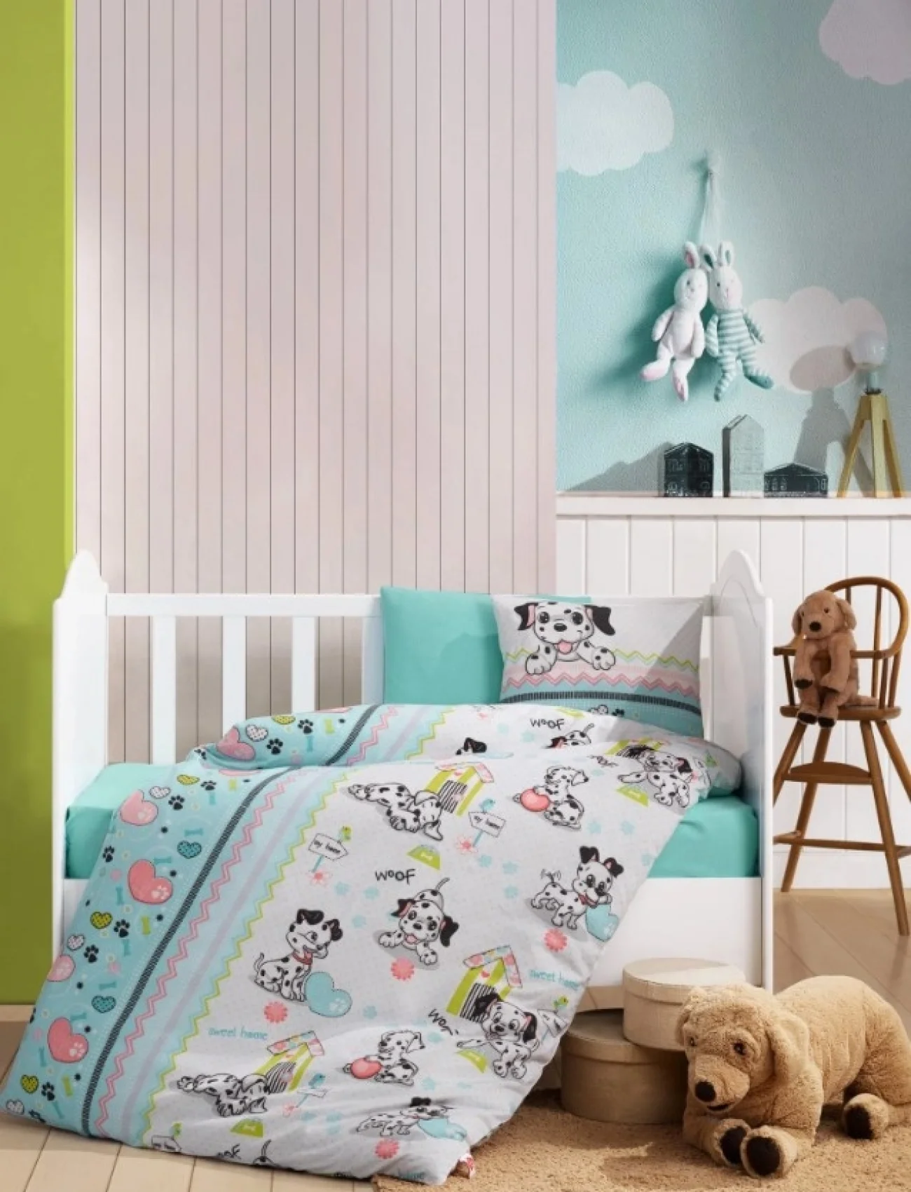Cotton Box Flanel Bebek Nevresim Takımı Dalmaçyalı