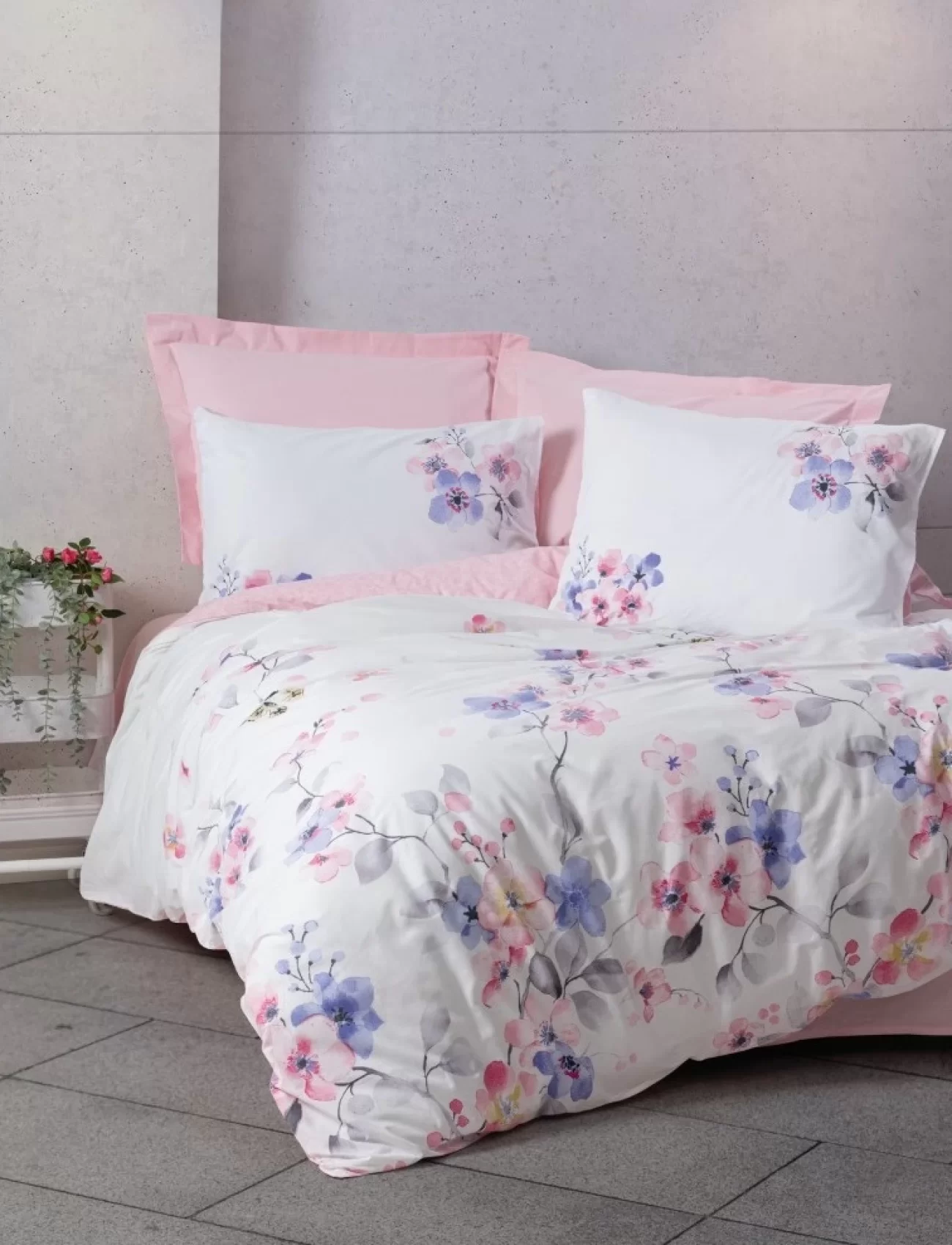 Cotton Box Nevresim Takımı Tek Kişilik Jayda Pembe