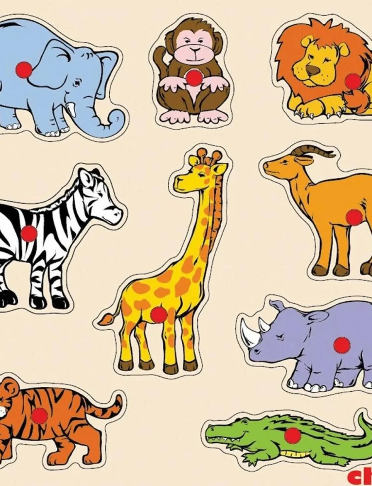 CS-1009 SAFARİ HAYVANLARI AHŞAP YAPBOZ