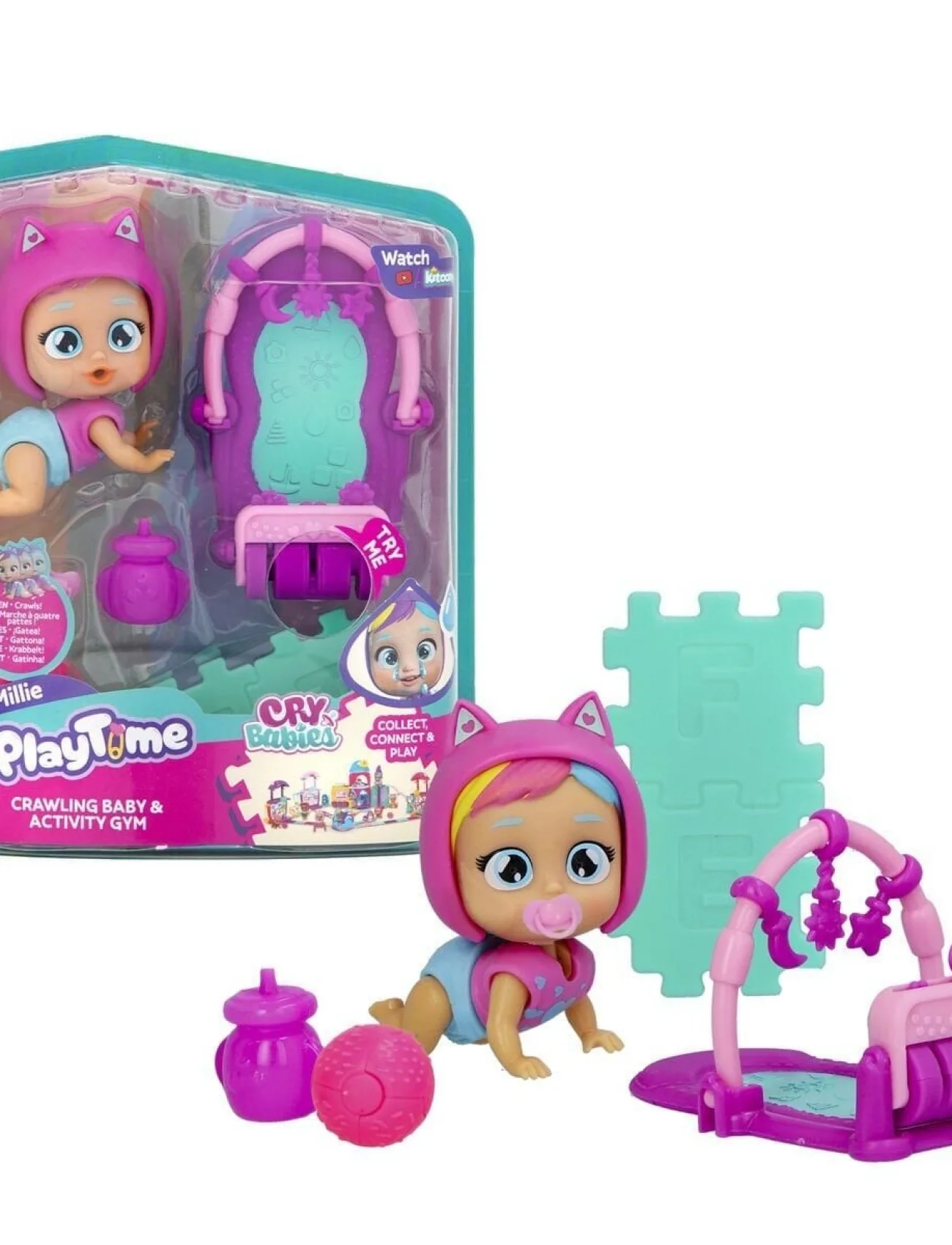 CYP04000 Cry Babies Play Time Mini Millie Bebek ve Aktivite Halısı
