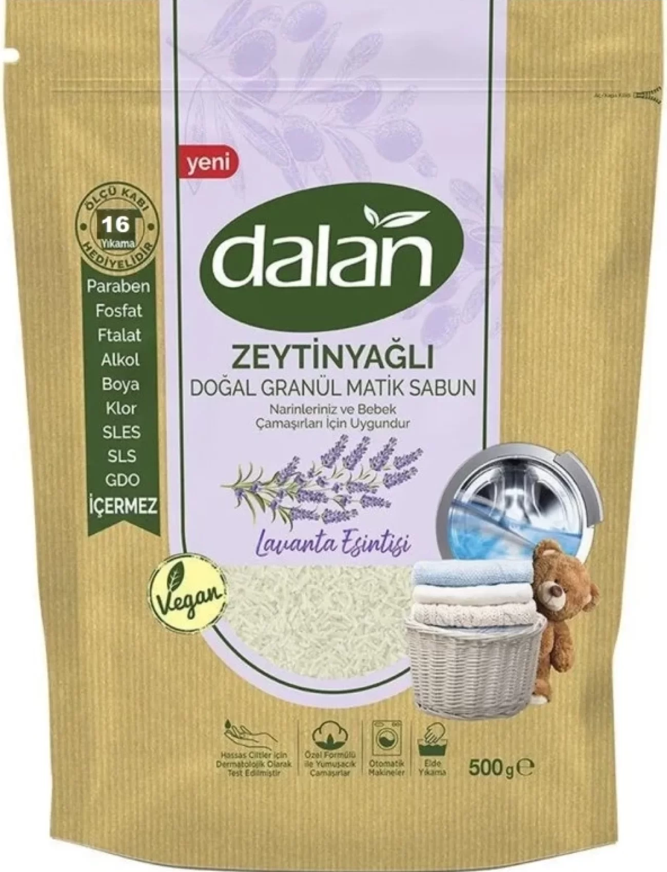 Dalan Zeytinyağlı Doğal Granül Matik Sabun Lavanta Esintisi 500 Gr