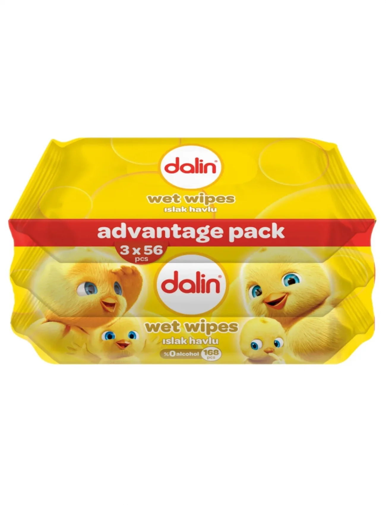 Dalin Islak Pamuk Havlu Mendil 3x56