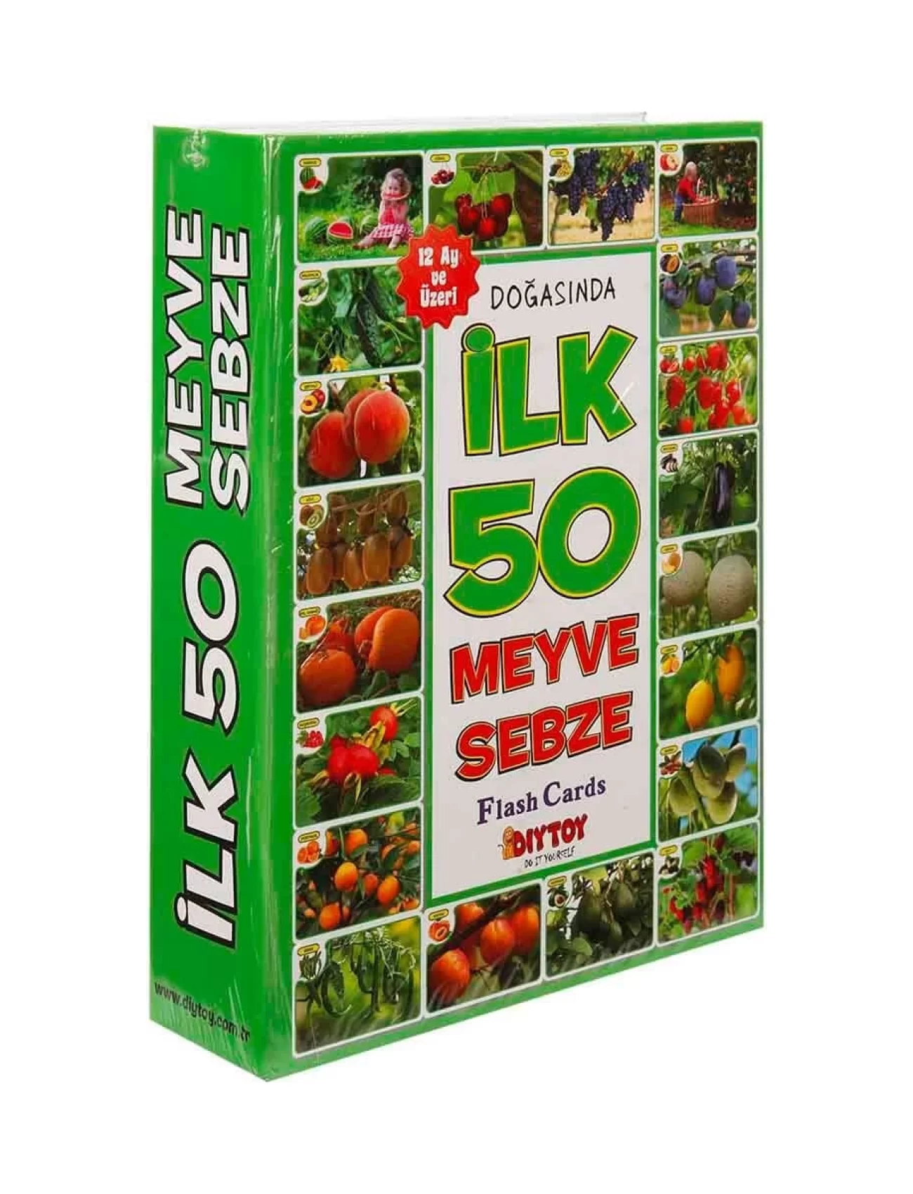 DiyToy İlk 50 Meyve Sebze Hafıza Kartları