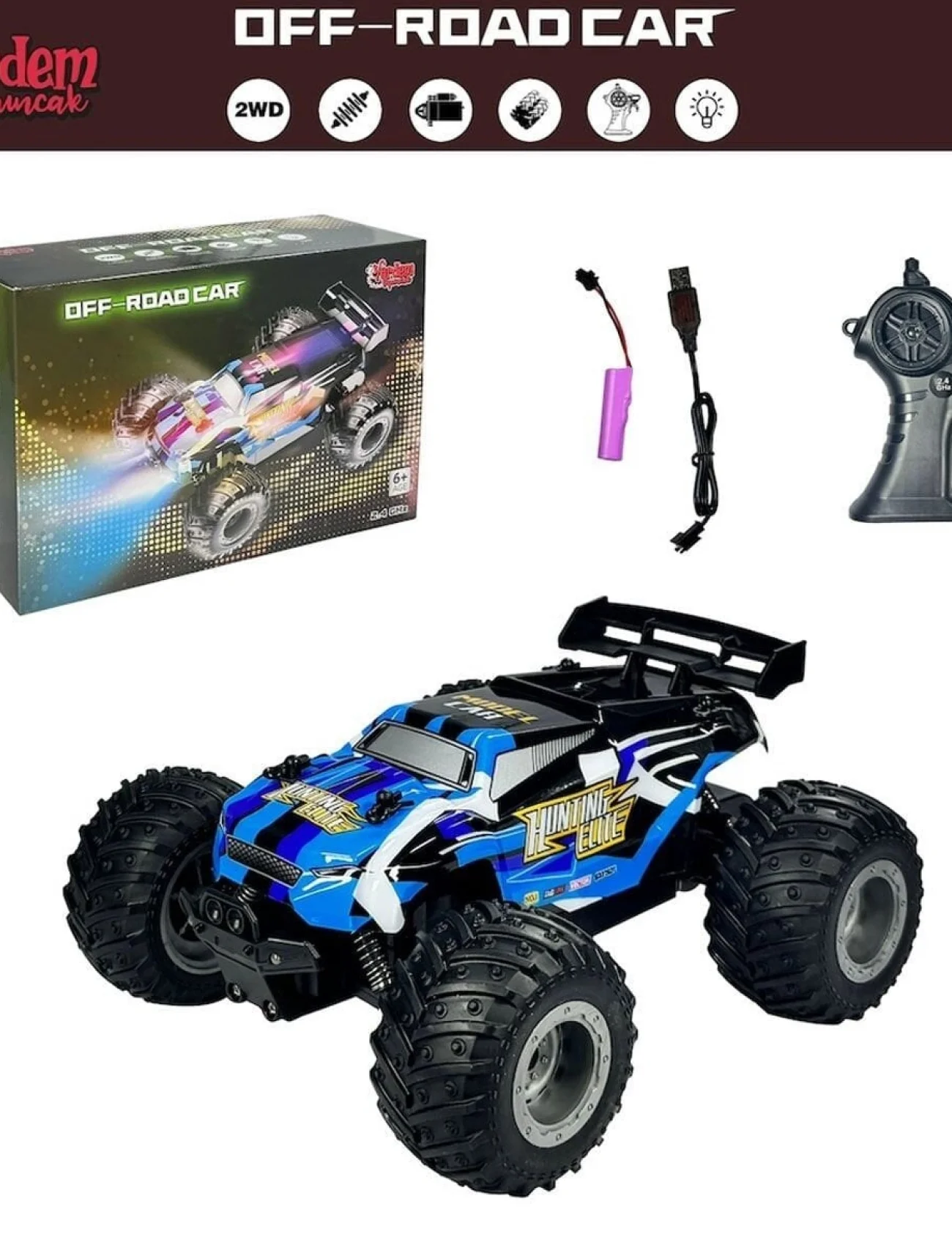 DS-1258A Uzaktan Kumandalı Full Fonksiyon 2.4G 1:18 Şarjlı High Off Road Araba