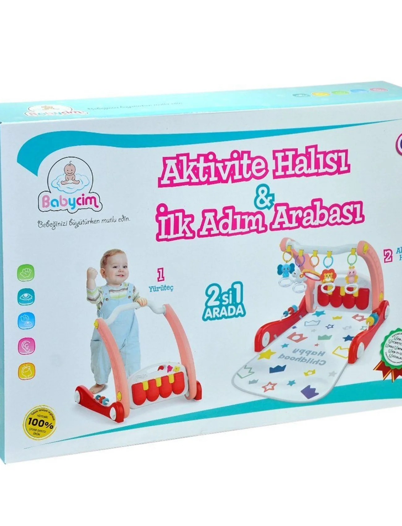 E0634 AKTİVİTE HALISI İLK ADIM ARABASI PEMBE