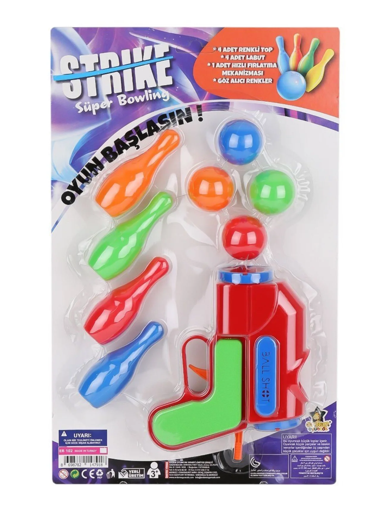 ER-102 Top Atan Tabanca - Erdem Oyuncak