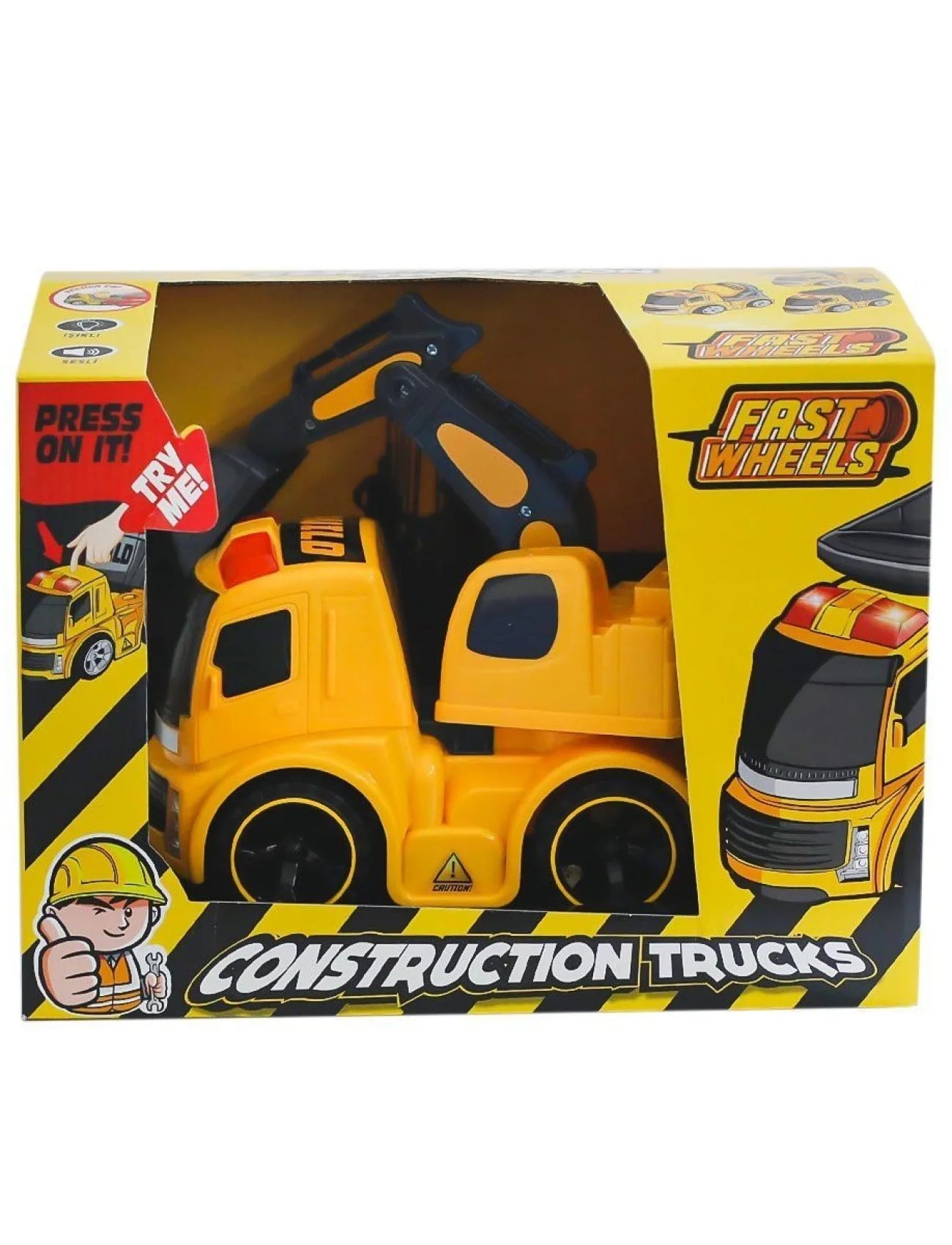 ER-241 Fast Wheels İnşaat Araçları Kepçeli Kamyon -Erdem Oyuncak