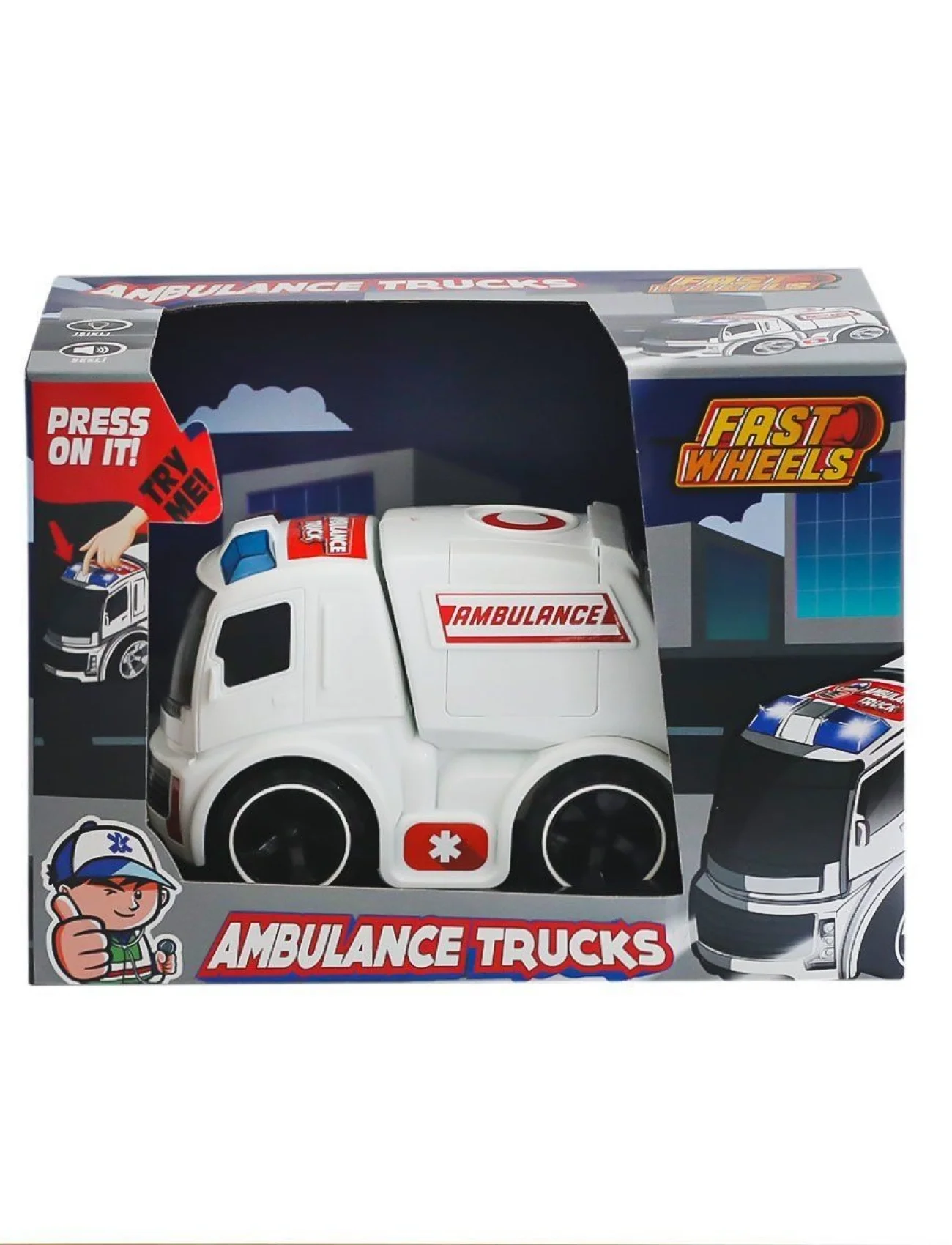 ER-247 Fast Wheels Ambulans Kamyonu -Erdem Oyuncak