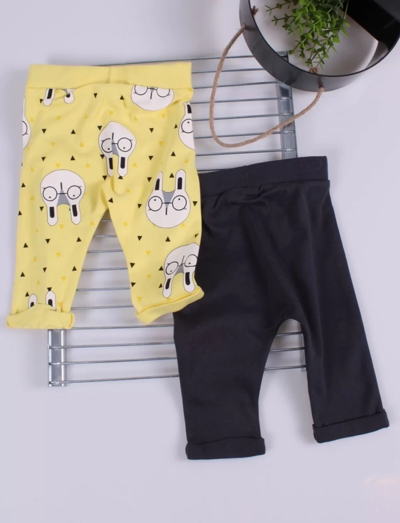 Erkek Bebek Desenli 2li Pantolon 3/12 Ay