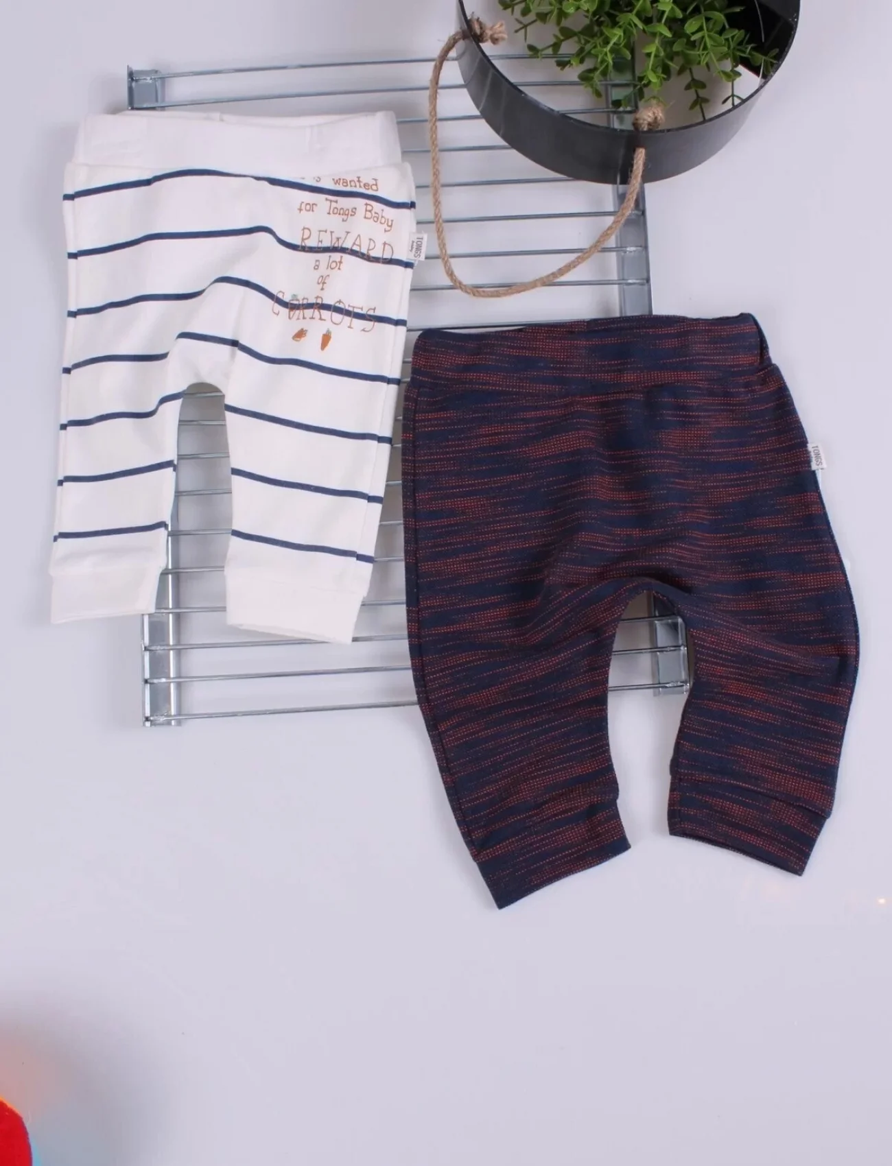 Erkek Bebek Desenli 2li Pantolon 3/12 Ay