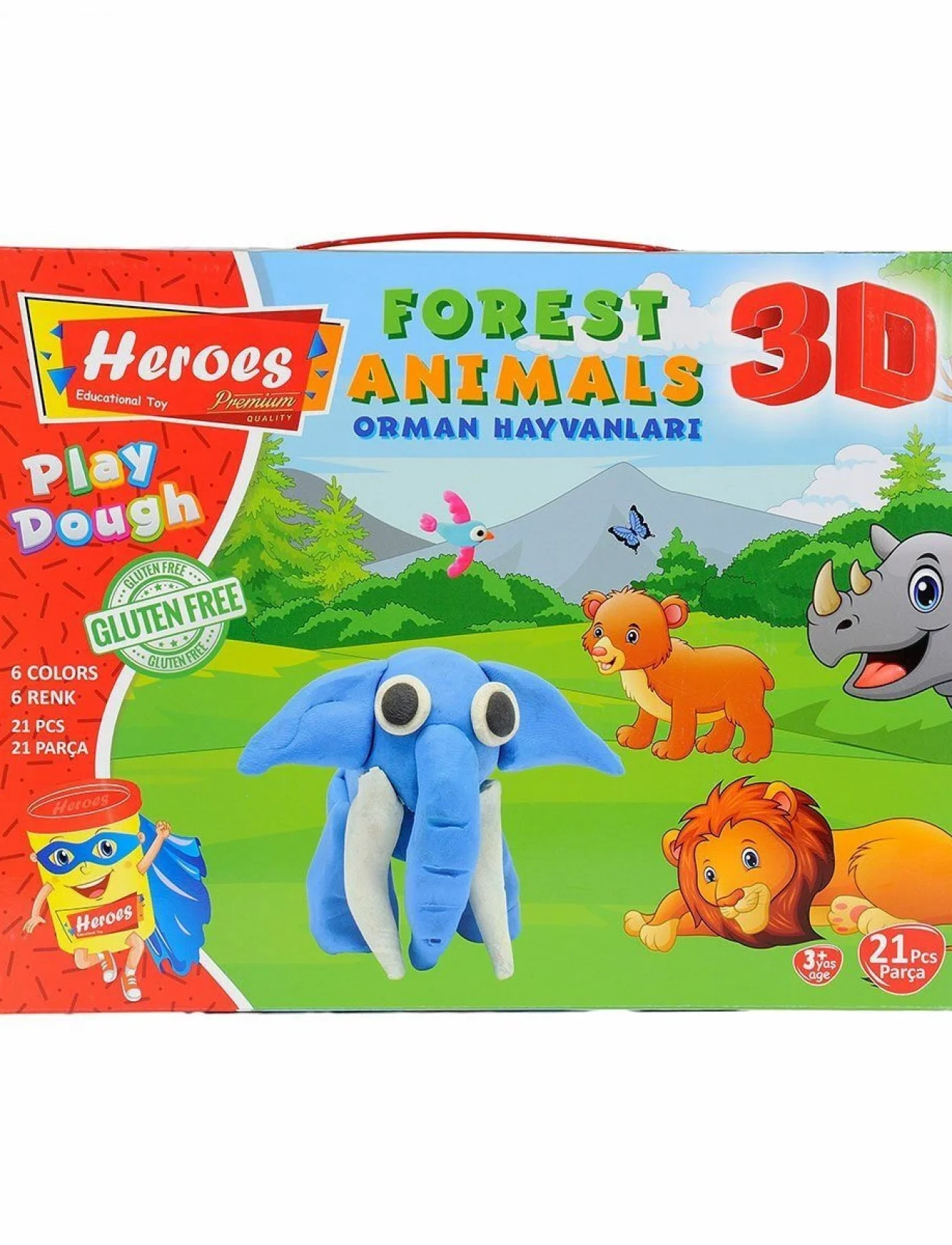 ERN-571 HEROES 3D ORMAN HAYVANLARI SETİ
