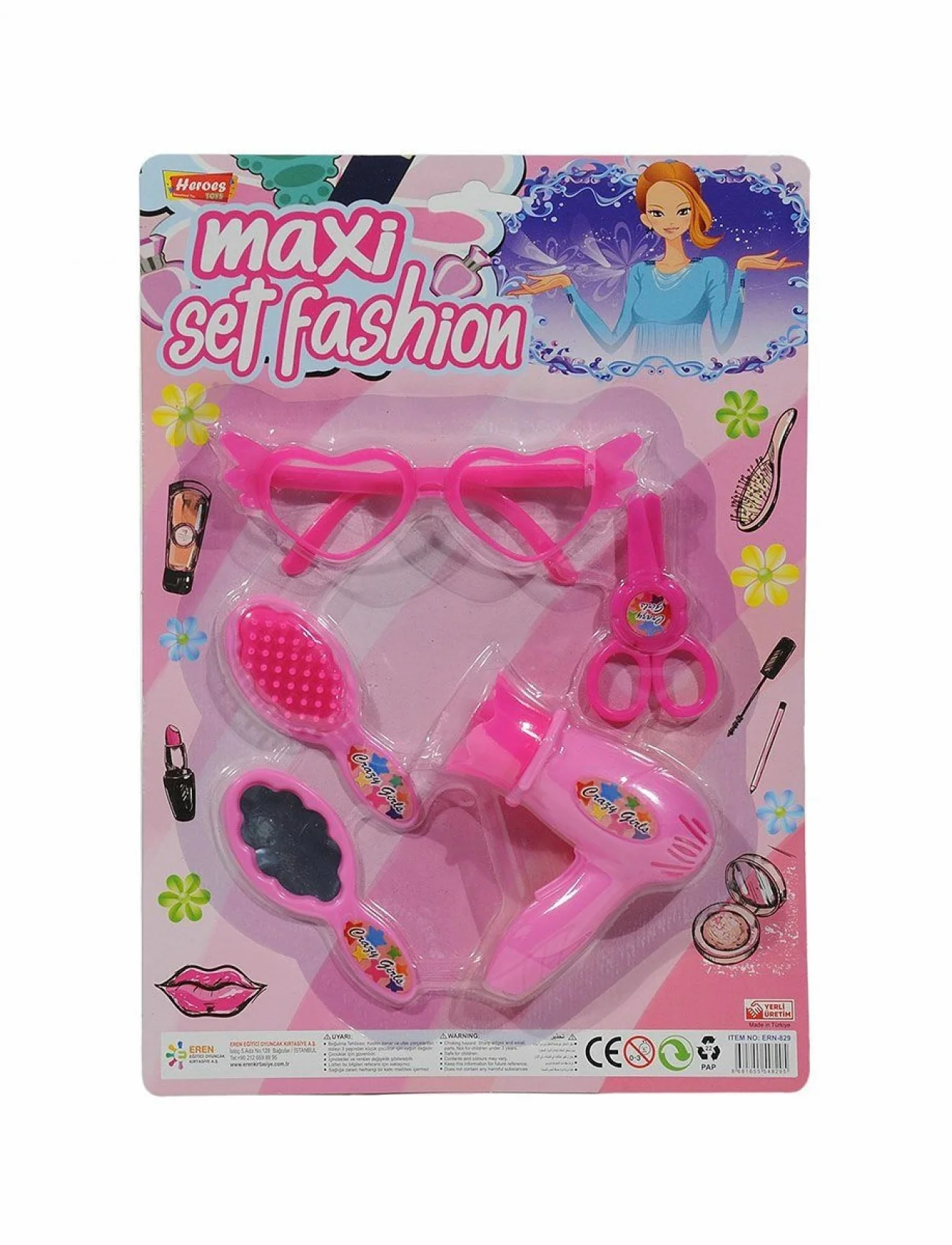 ERN-829 HEROES TOYS GÜZELLİK SETİ KARTELA