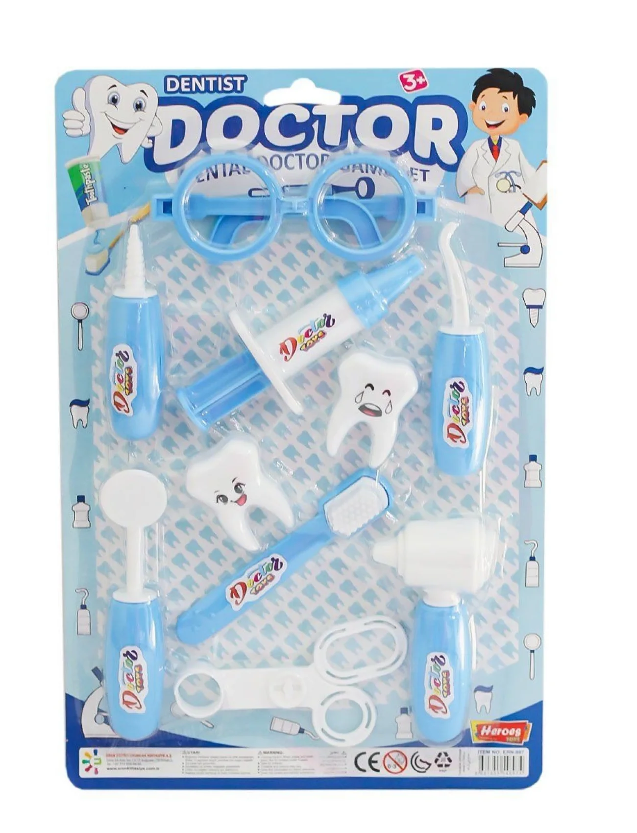 ERN-897 HEROES TOYS KARTELALI ERKEK DİŞÇİ SETİ