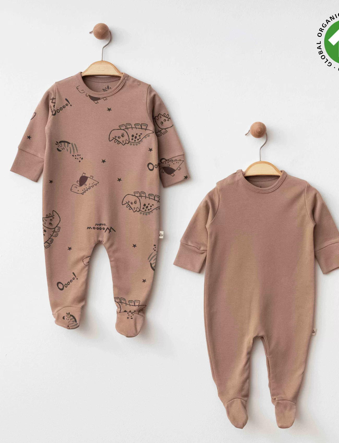 Eslenza Baby Organik 2li Tulum 0049 Kahve