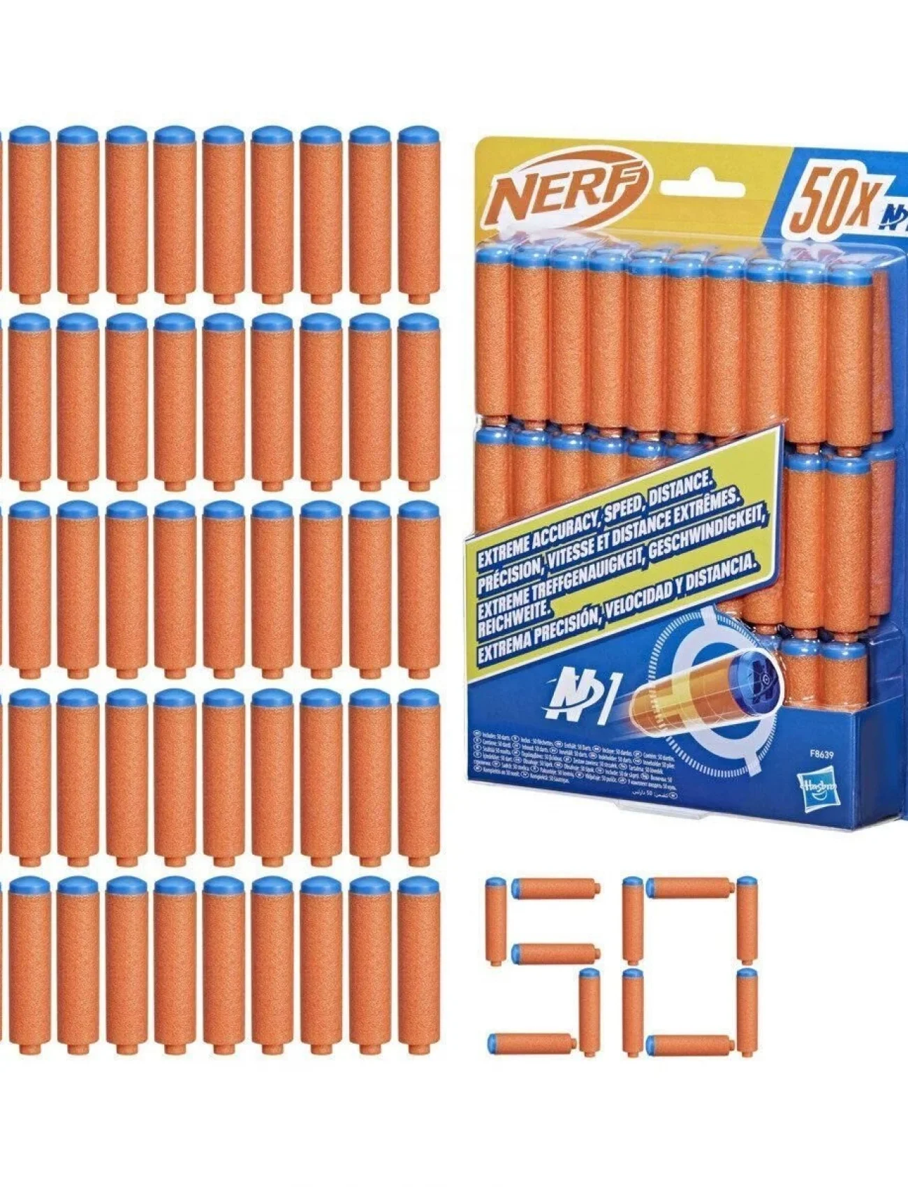 F8639 Nerf N Serisi Dart 50li Yedek Paket