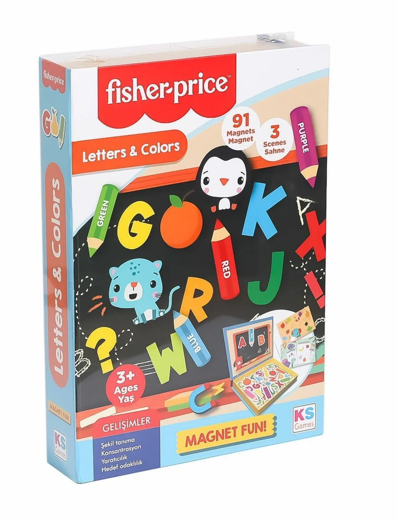 FP 13410 Fisher Price Baby Puzzle Letters Colors -KS Puzzle