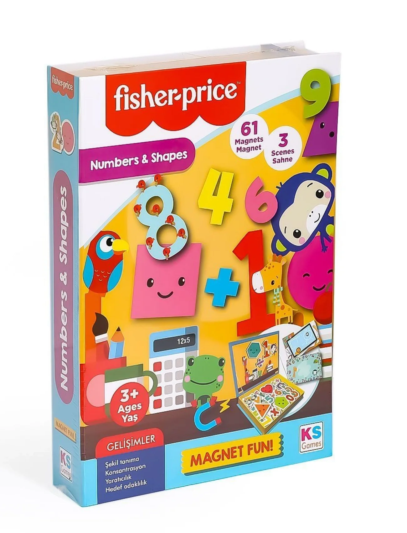 FP 13411 Fisher Price Baby Puzzle Numbers Shapes -KS Puzzle