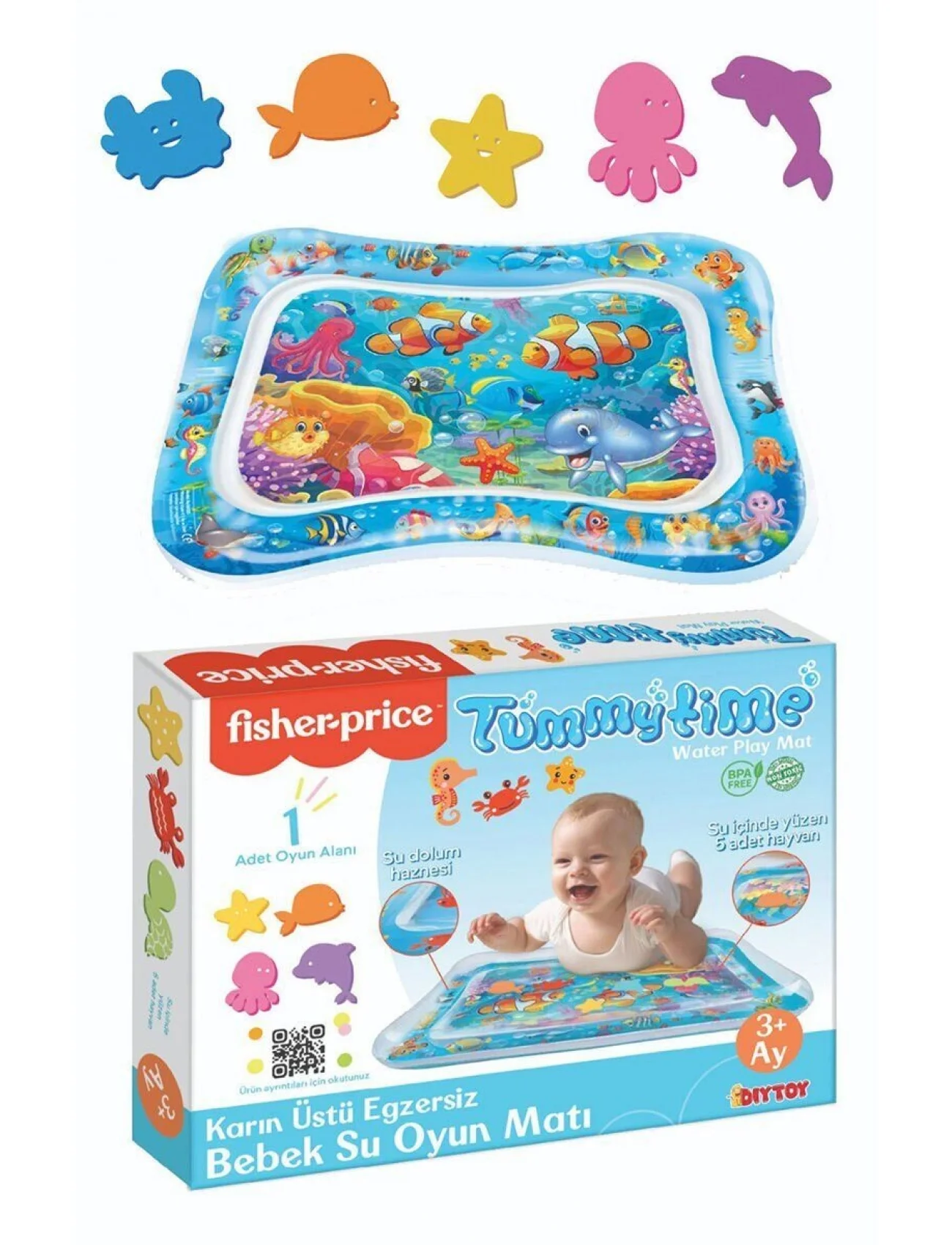 FP3240 FISHER PRICE BEBEK SU OYUN MATI SİYAH