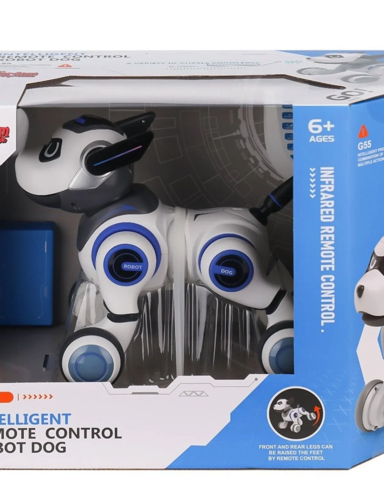 G55 Kumandalı Şarjlı Işıklı Müzikli İnteraktif Robot Köpek -Vardem Oyuncak