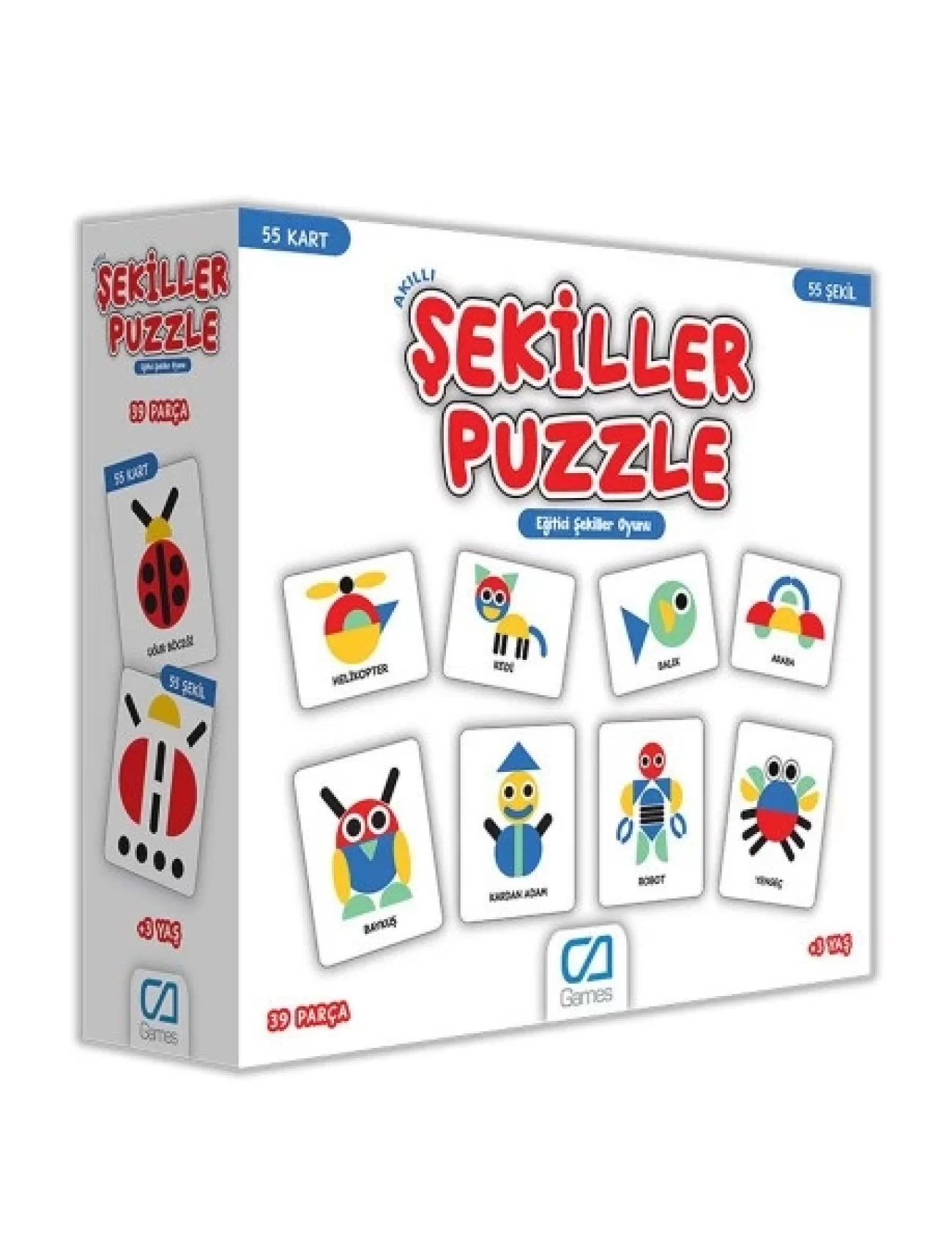 Games Akıllı Şekiller Puzzle 55 Kart 5114