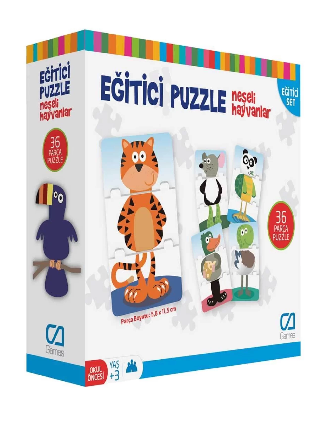 Games Eğitici Puzzle Neşeli Hayvanlar 36 Parça 5028