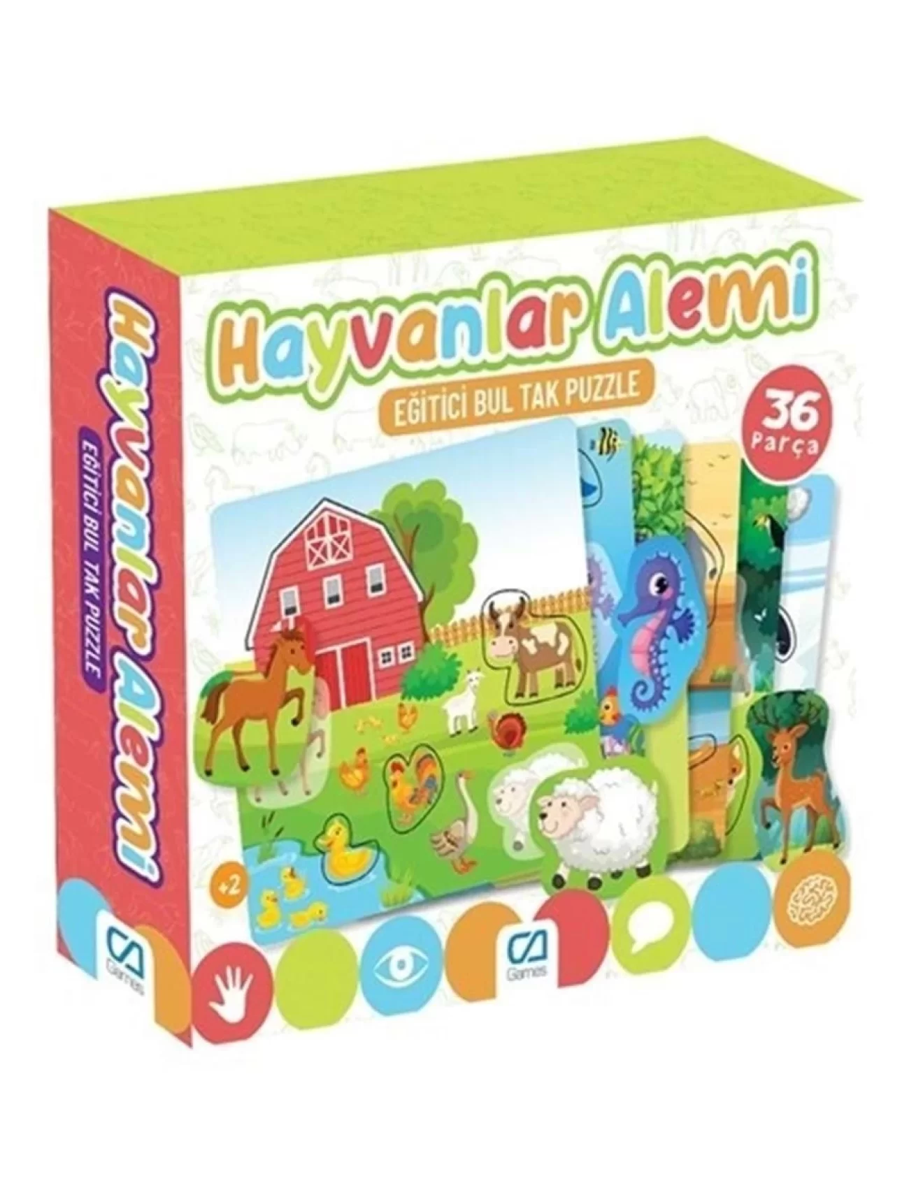 Games Hayvanlar Alemi 36 Parça Puzzle