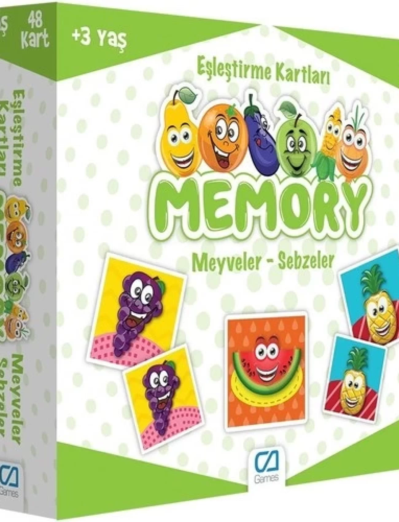Games Memory Eşleştirme Kartları Meyve Sebzeler 48 Kart 5040