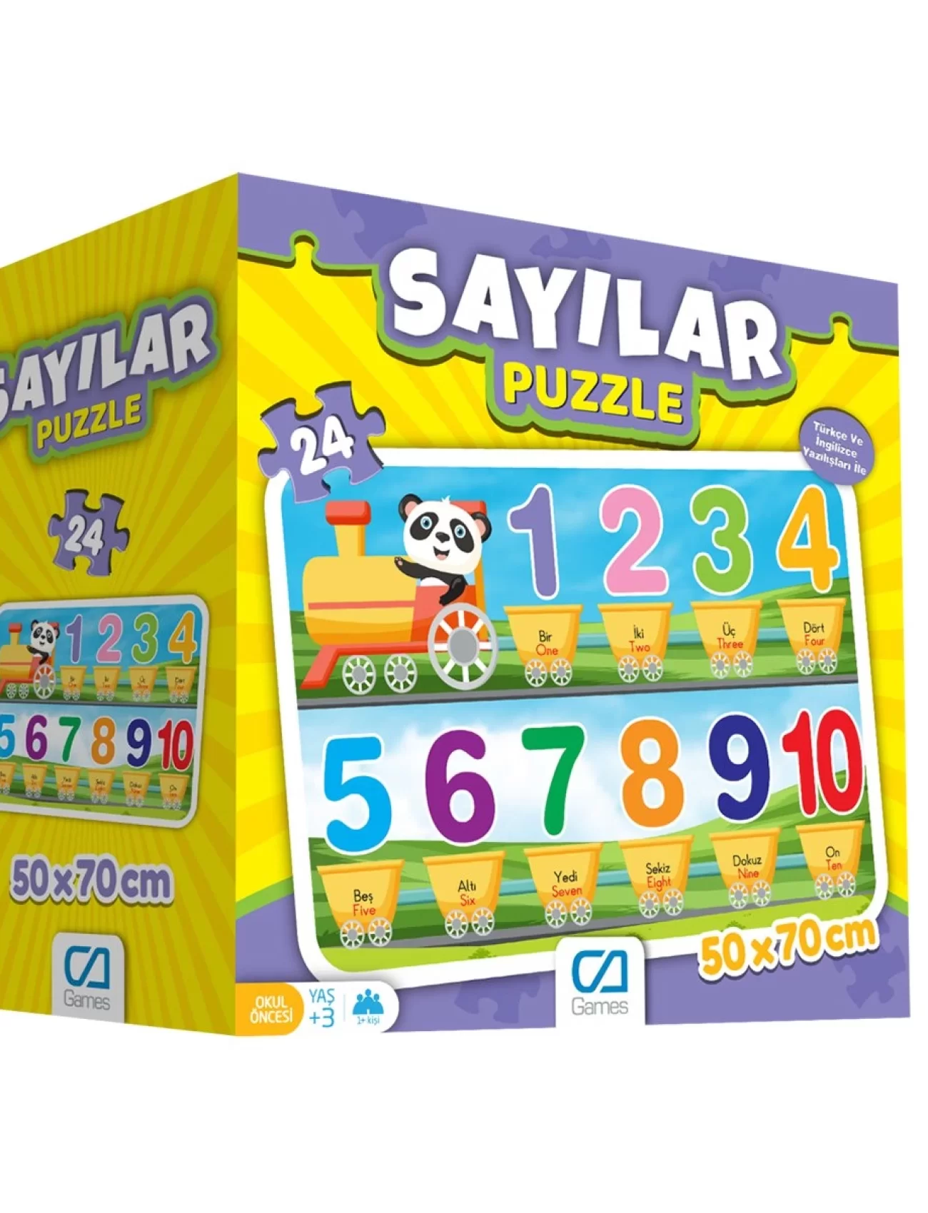 Games Sayılar Yer Puzzle 50x70cm 24 Parça 5134